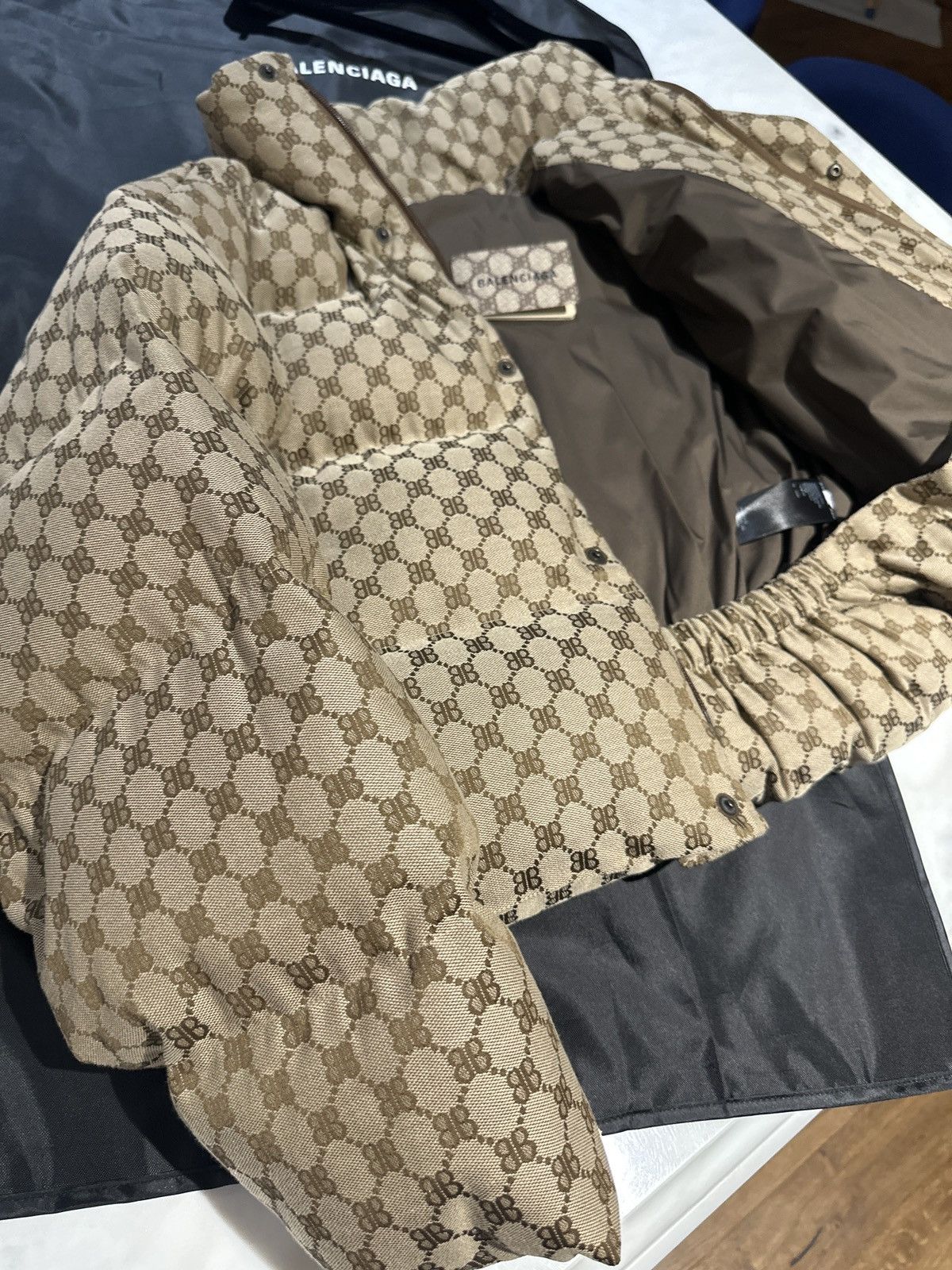 Balenciaga × Gucci Balenciaga X Gucci Puffer Canvas Jacquard Size S / US 4 / IT 40 - 2 Thumbnail