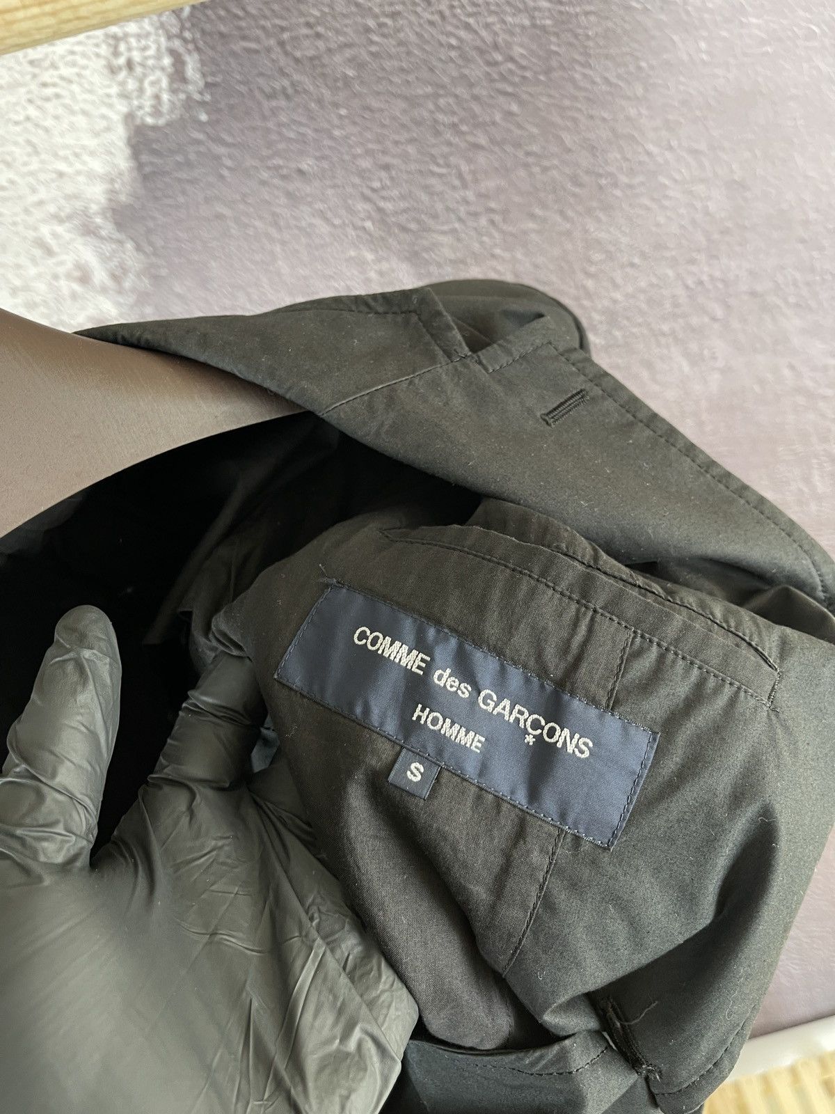Comme des Garcons Comme des Garçons Homme 10SS black patched style blazer Size 38R - 10 Thumbnail