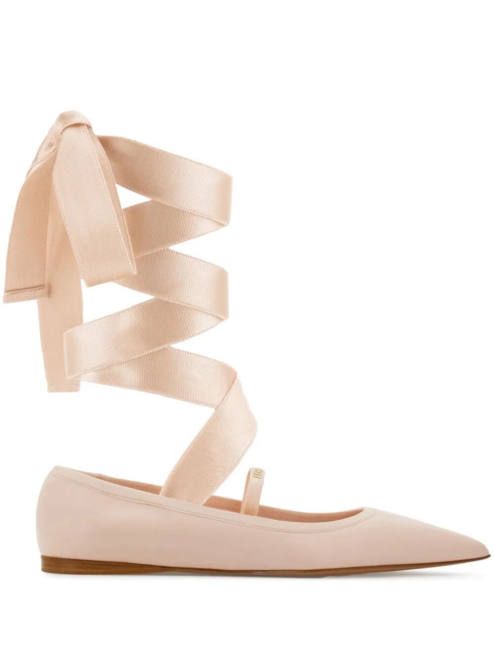 CARICE BALLET FLAT WITH ANKLE RIBBON