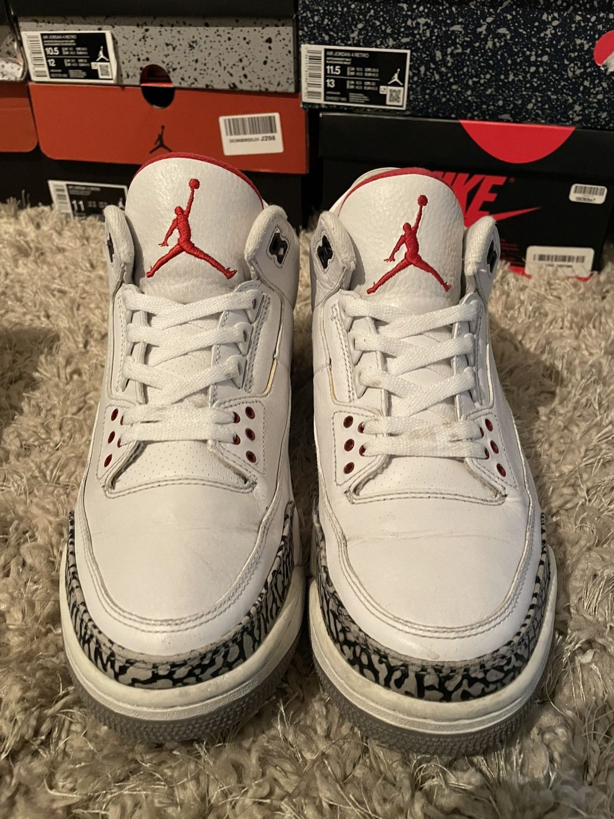 Jordan Brand Jordan 3 White Cement ‘88 Dunk Contest 2013 Size US 9 / EU 42 - 4 Thumbnail