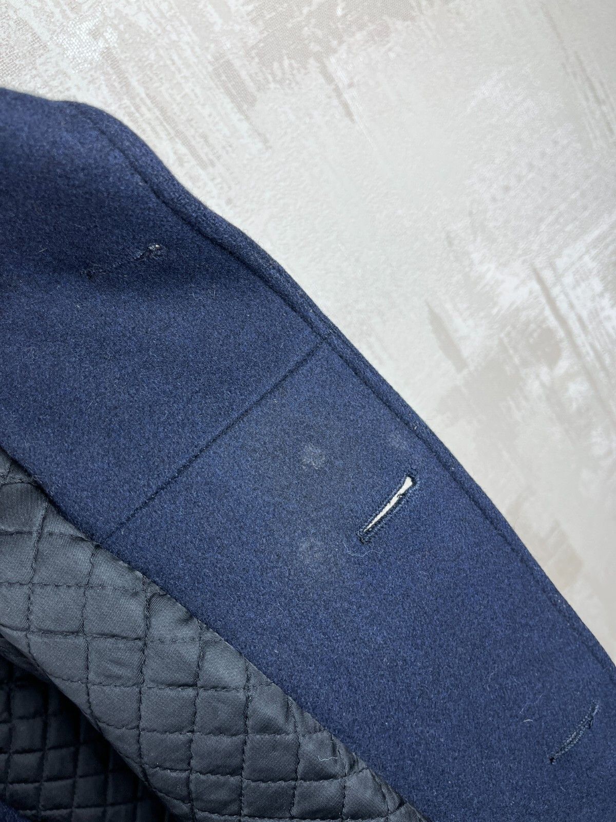 Vintage 90s Kuusinen Blackburn Wool England Peacoat Double-Breasted Size US M / EU 48-50 / 2 - 14 Thumbnail