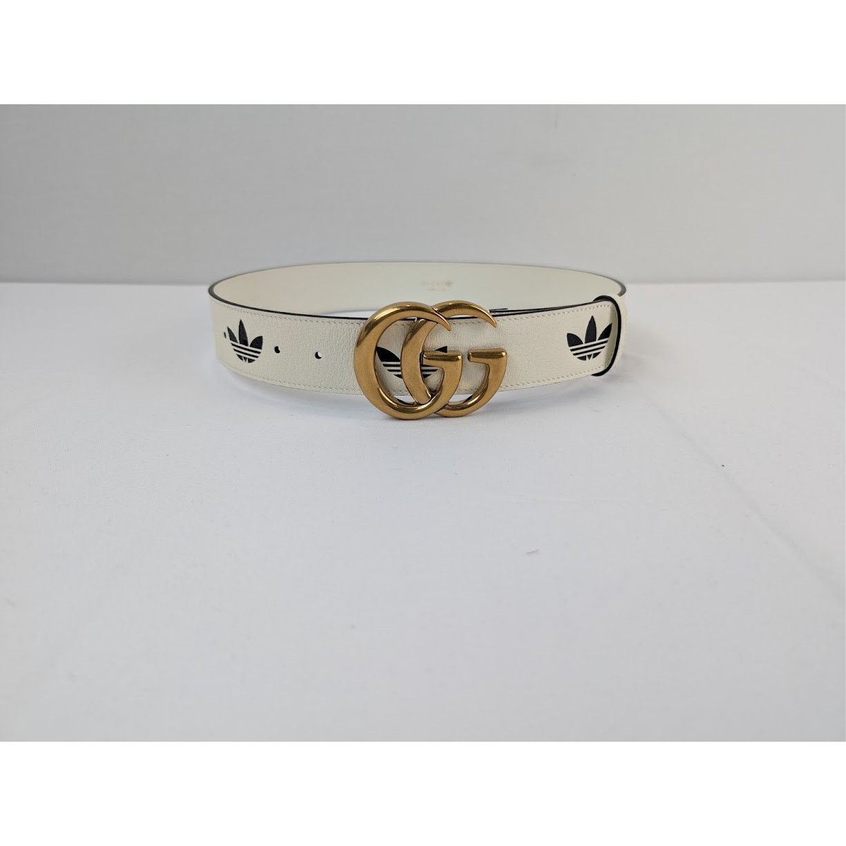 Adidas × Gucci o1rshd1 Size: 75 / M Belt W.40 GG Mar in Cream Size 30 - 1 Thumbnail