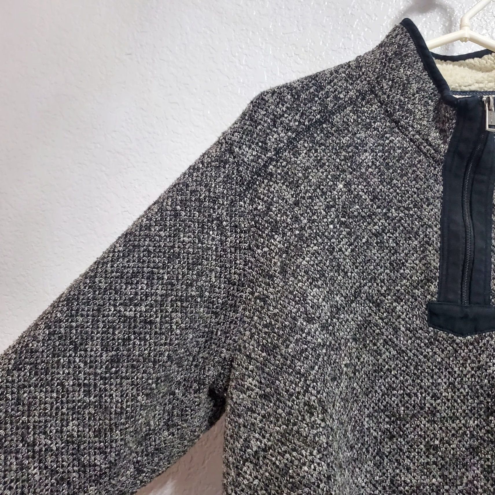 Orvis Orvis 1/4 Zip Pullover Sweatshirt Men L Marled Gray Fleece Lined Outdoor Thick Zip Mock Neck Size US L / EU 52-54 / 3 - 6 Thumbnail