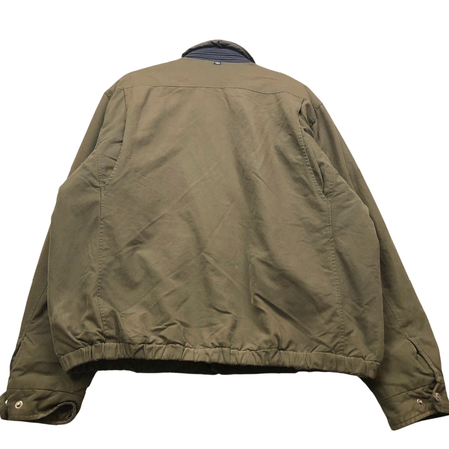 Dockers Dockers Bomber Jacket Mens XLT Green Full Zip Pockets Fleece Lined Long Sleeve Baggy Tall & Long Size US XL / EU 56 / 4 - 2 Thumbnail