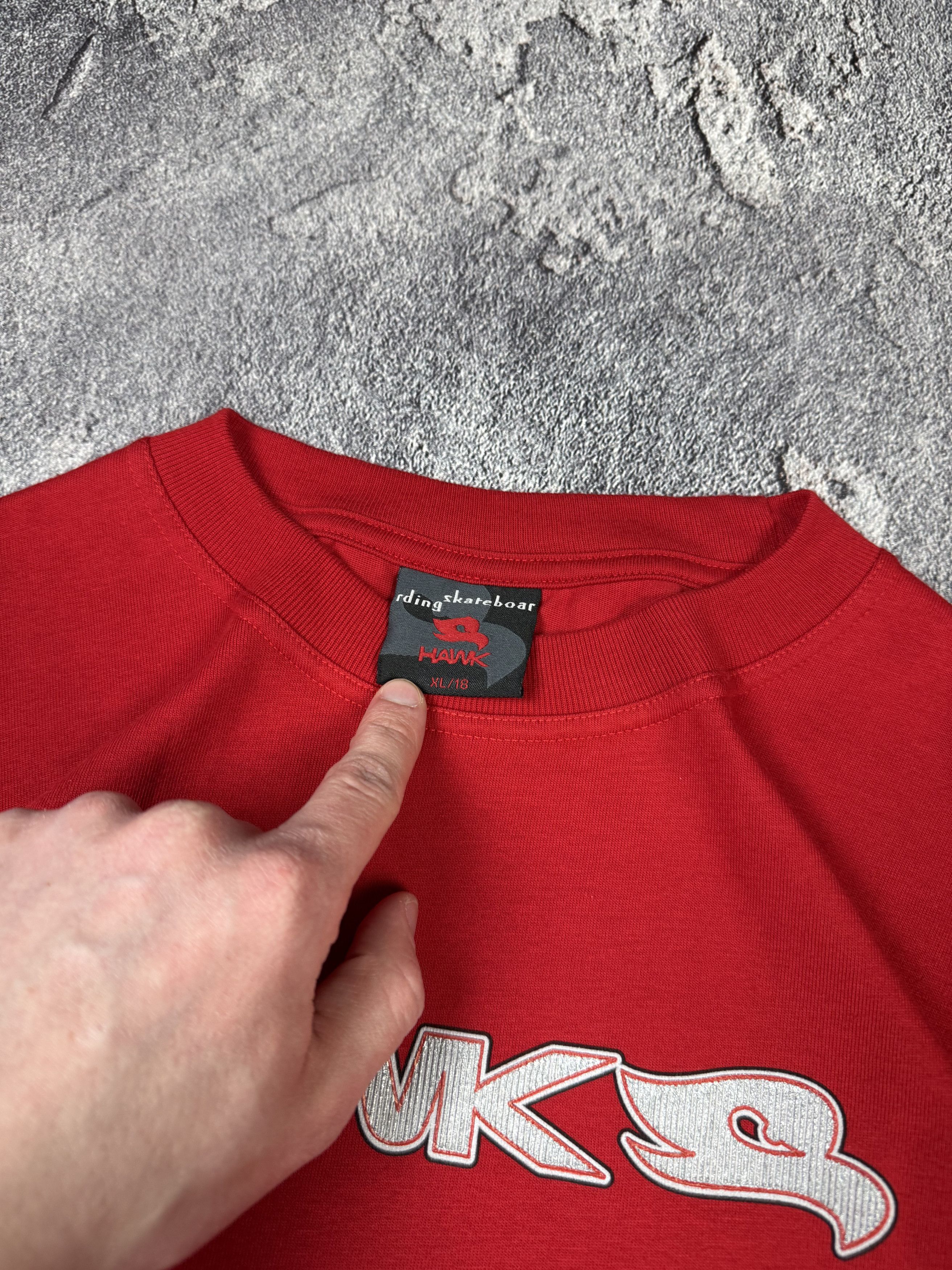 Tony Hawk Y2K Tony Hawk 2000s Red Silver Logo Longsleeve Skater Size US M / EU 48-50 / 2 - 5 Thumbnail