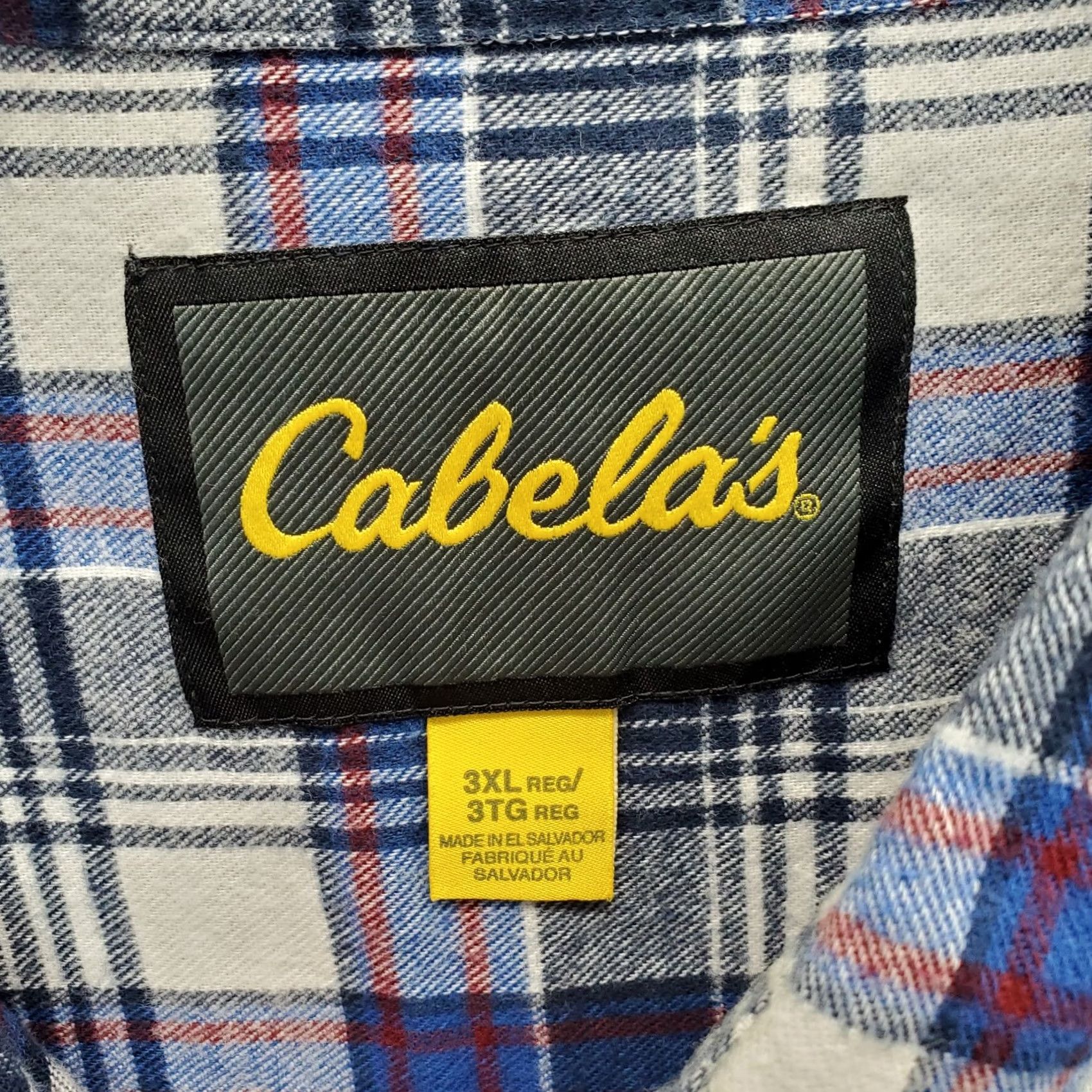 Vintage Cabela's Flannel Shirt Mens 3XL Multi Plaid Long Sleeve Button-Down Casual Outdoor Size US XXL / EU 58 / 5 - 6 Thumbnail