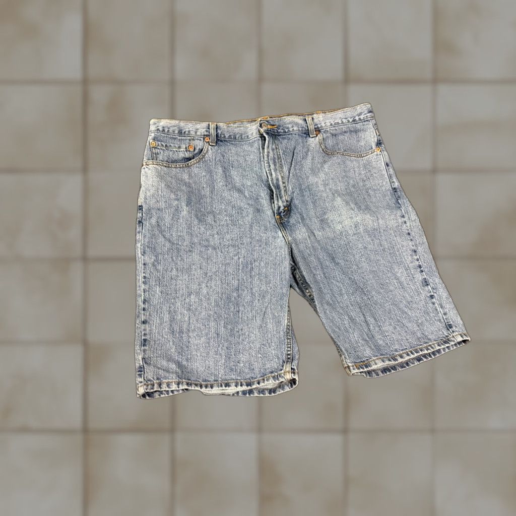 Levi's Levi's 505 Shorts Mens 44 Denim Blue Light Wash Casual 5-Pocket Army Camouflage Medium Wash Cotton Flat Front Regular Fit Pocketed Summer Spring Fall Size US 44 / EU 60 - 1 Thumbnail