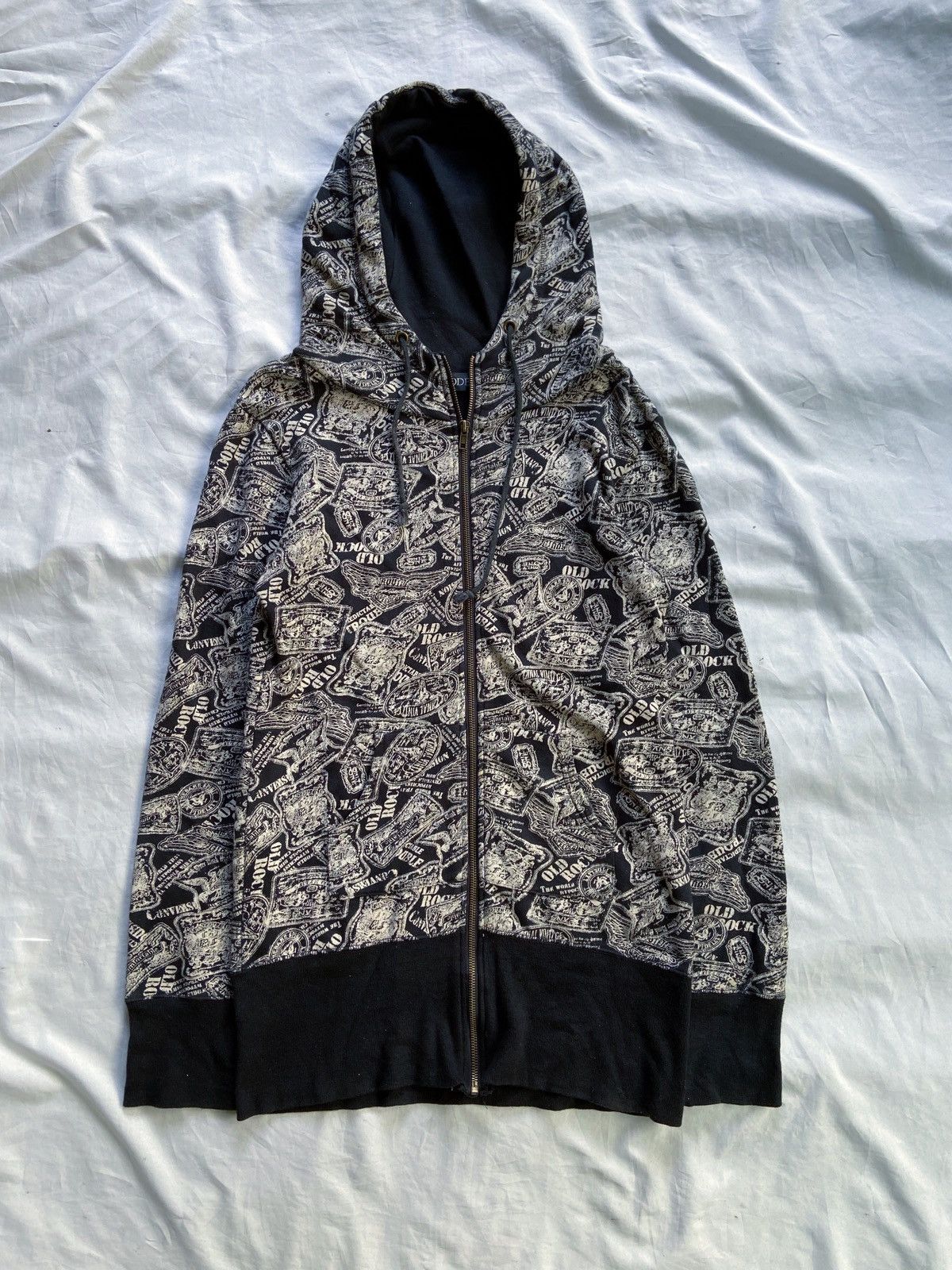ANTIPODE OLD ROCK PRINTED ZIP HOODIE hysteric glamour style