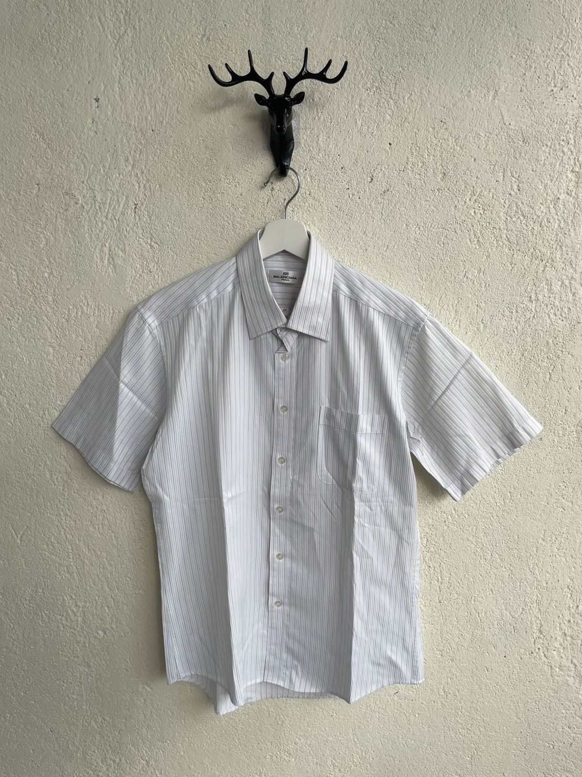 Balenciaga 2000s Balenciaga Shirts Button Up Stripped Y2K Ifsix YSL Y’s Size US L / EU 52-54 / 3 - 1 Thumbnail