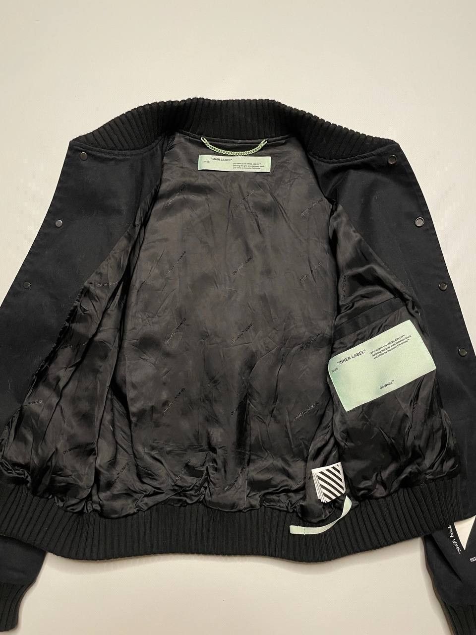 Off-White Off-White Varsity Bomber Jacket SS19 L Size US L / EU 52-54 / 3 - 3 Thumbnail