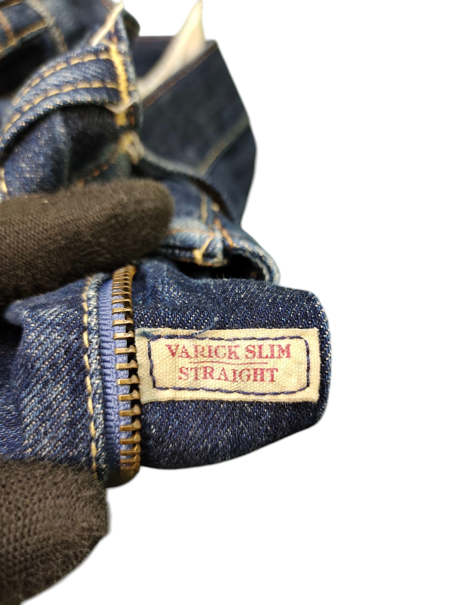 Polo Ralph Lauren Vintage Polo Ralph Lauren Varick Slim Straight Distress Jean Size US 31 - 15 Thumbnail