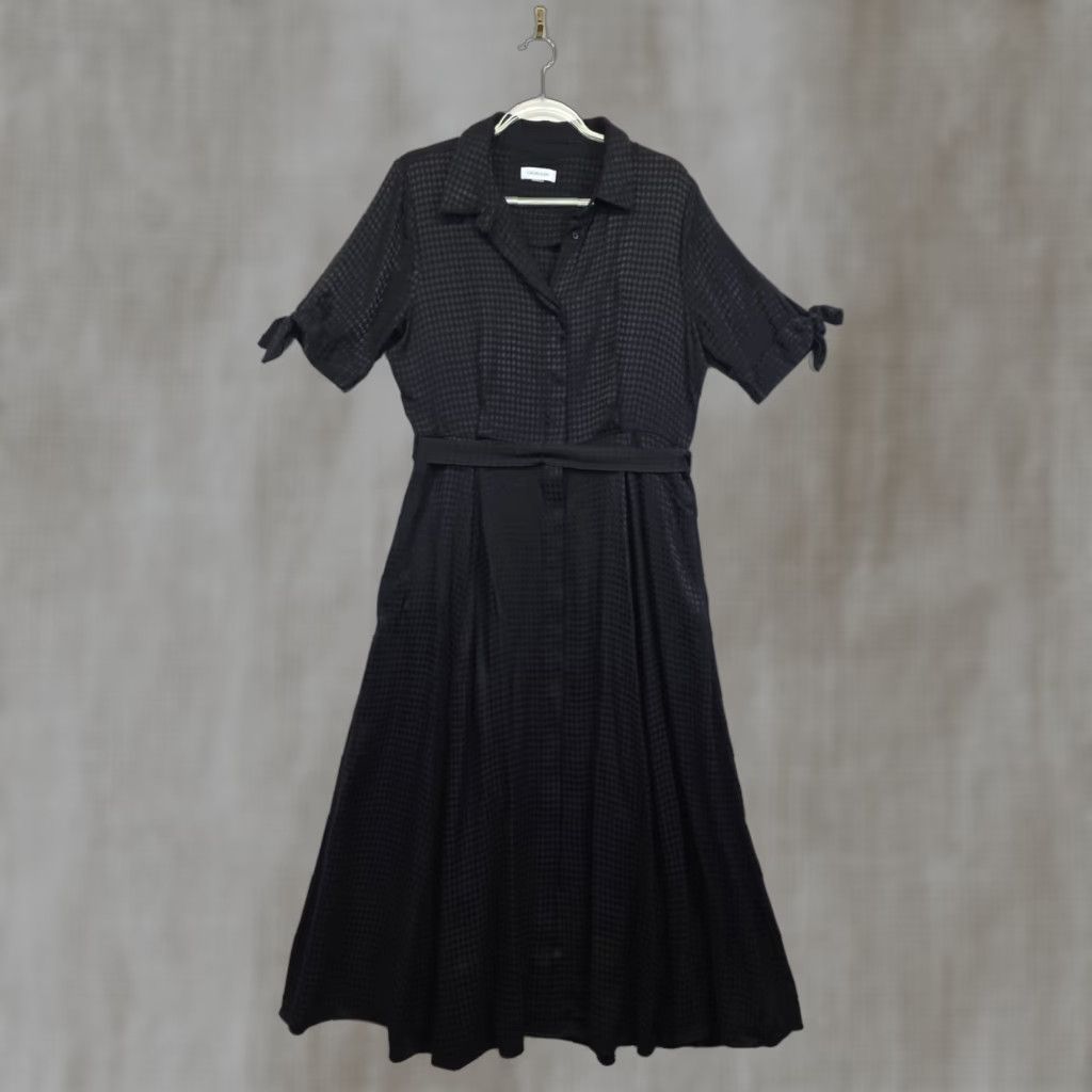 cut out maxi dress with thigh split Oona Black Cut-Out Maxi Dress with High Slit, S / Black
