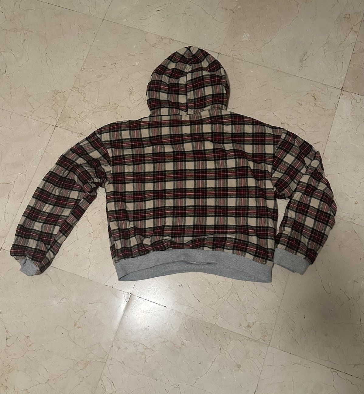 Other Hawthorn Goods Gray/Red Checkered Reversible Hoodie Size US M / EU 48-50 / 2 - 2 Thumbnail