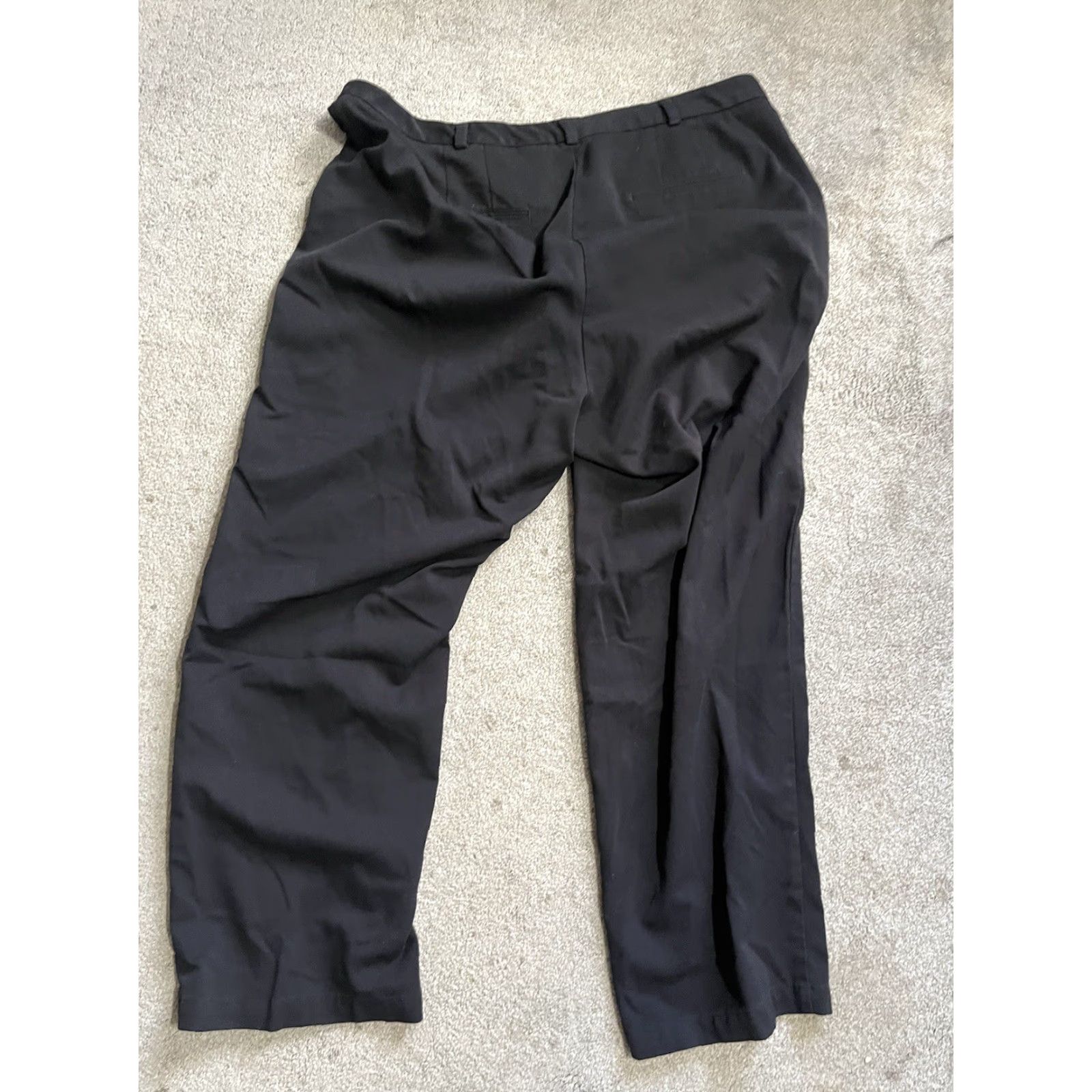 Dockers DOCKERS Pants Womens 20W Polyester Rayon Trouser blue Pockets straight Dress Pants Adult Female 20W Black Solid City Preppy Modern Size 42" / US 20 - 3 Thumbnail