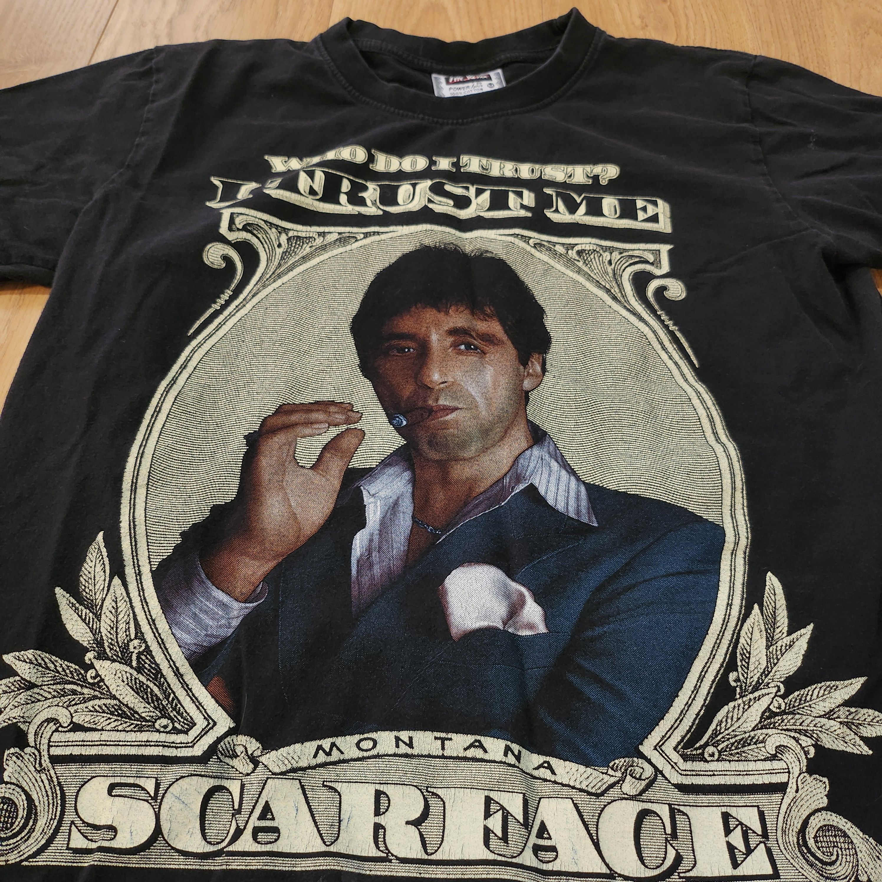 Vintage 90's Who do I trust? I trust me Scarface Tshirt Size US M / EU 48-50 / 2 - 2 Thumbnail
