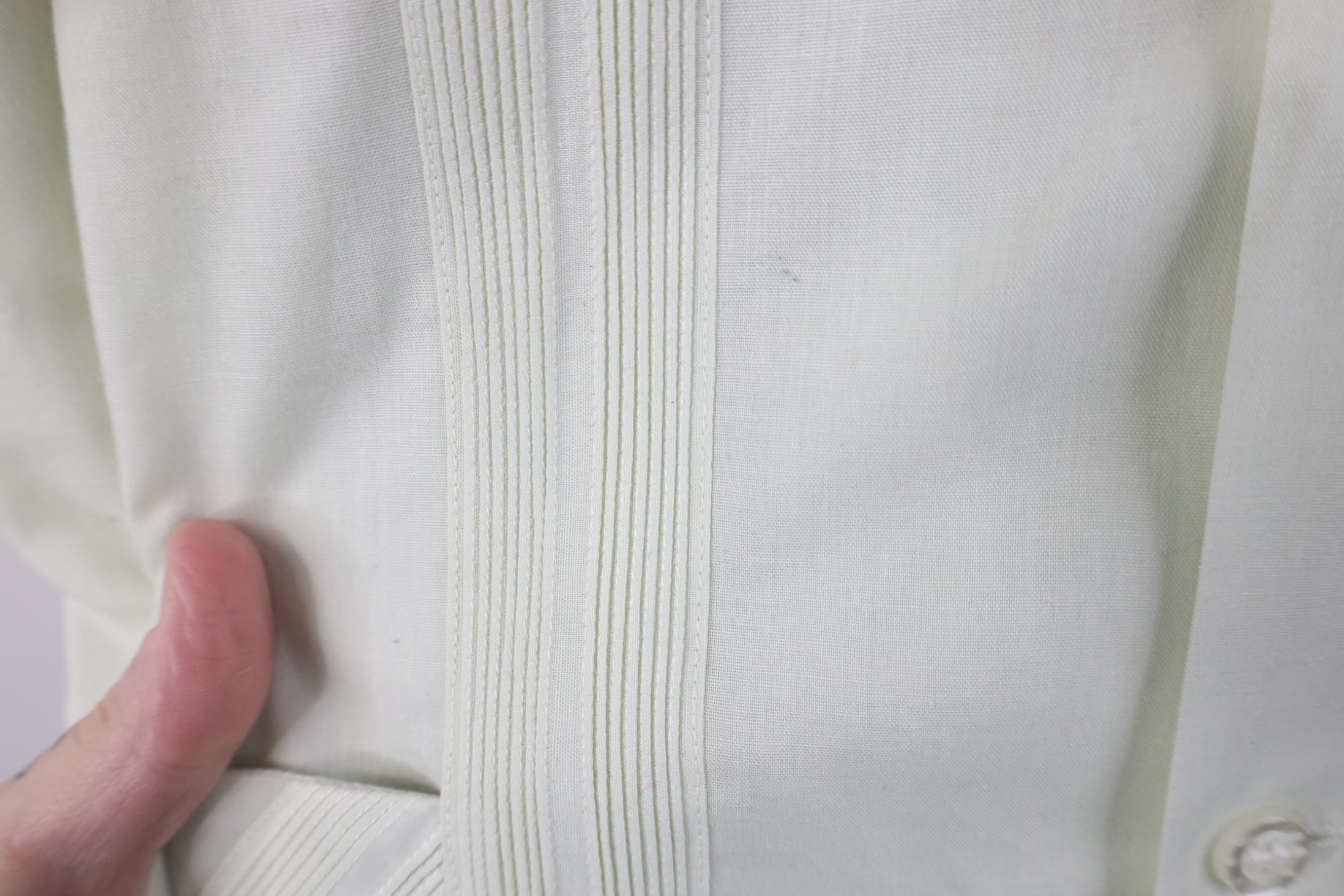 Vintage Vintage 70s Rockabilly Guayabera Beach Wedding Button Shirt Size US XXL / EU 58 / 5 - 4 Thumbnail