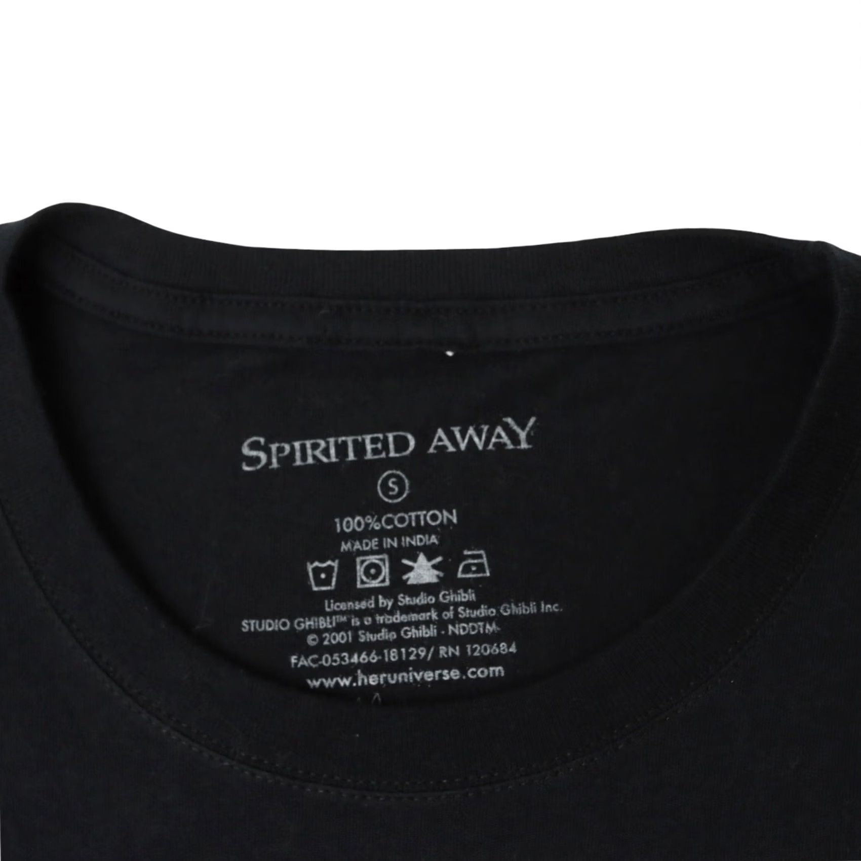 Vintage VINTAGE Studio Ghibli Spirited Away T-Shirt Women Small Black 100% Cotton Crew Neck Logo Movie 2001 Shirt B/G Womens Small Size S / US 4 / IT 40 - 7 Thumbnail