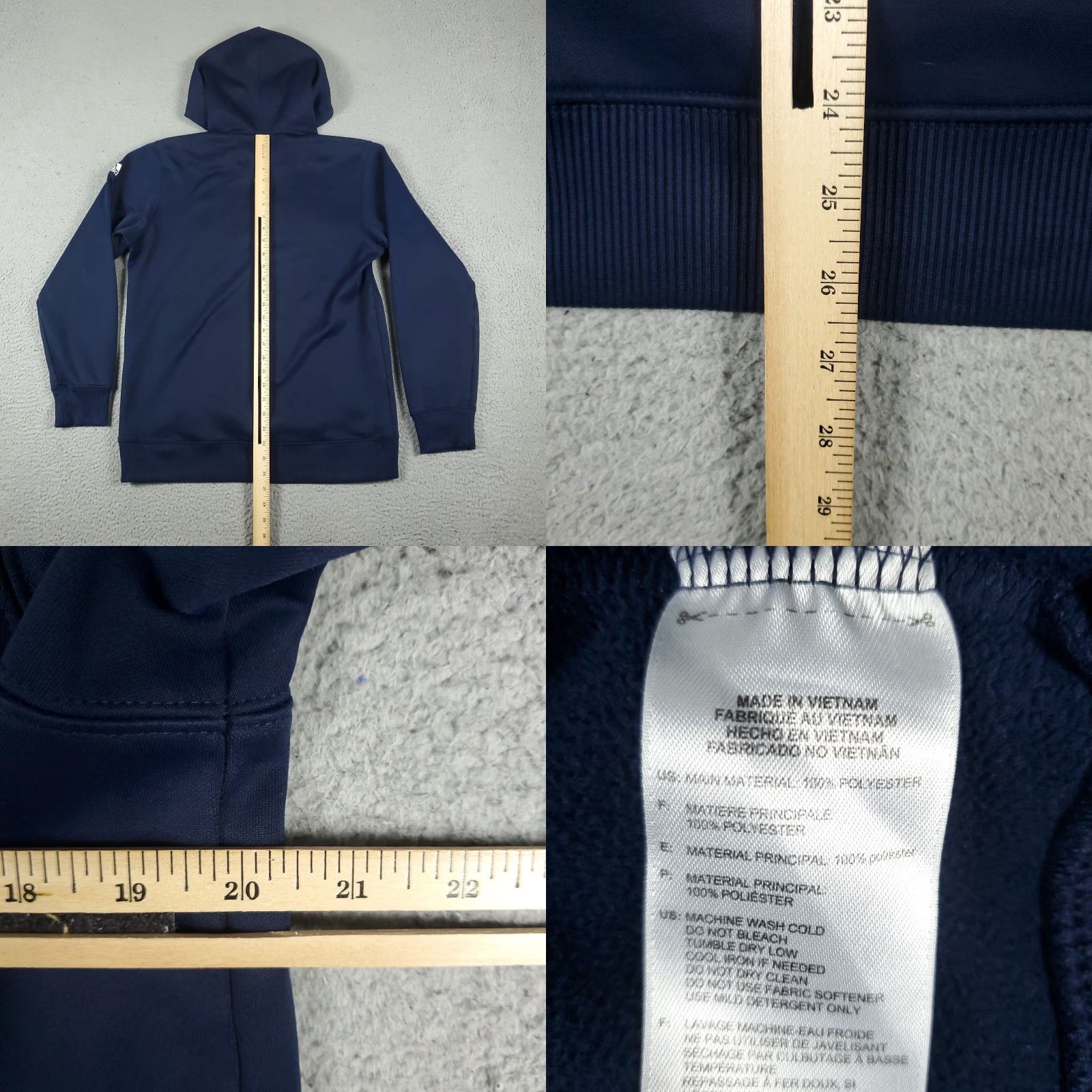 Adidas Adidas Blue Patriots Baseball Pullover Hoodie Size Medium Size US M / EU 48-50 / 2 - 8 Thumbnail