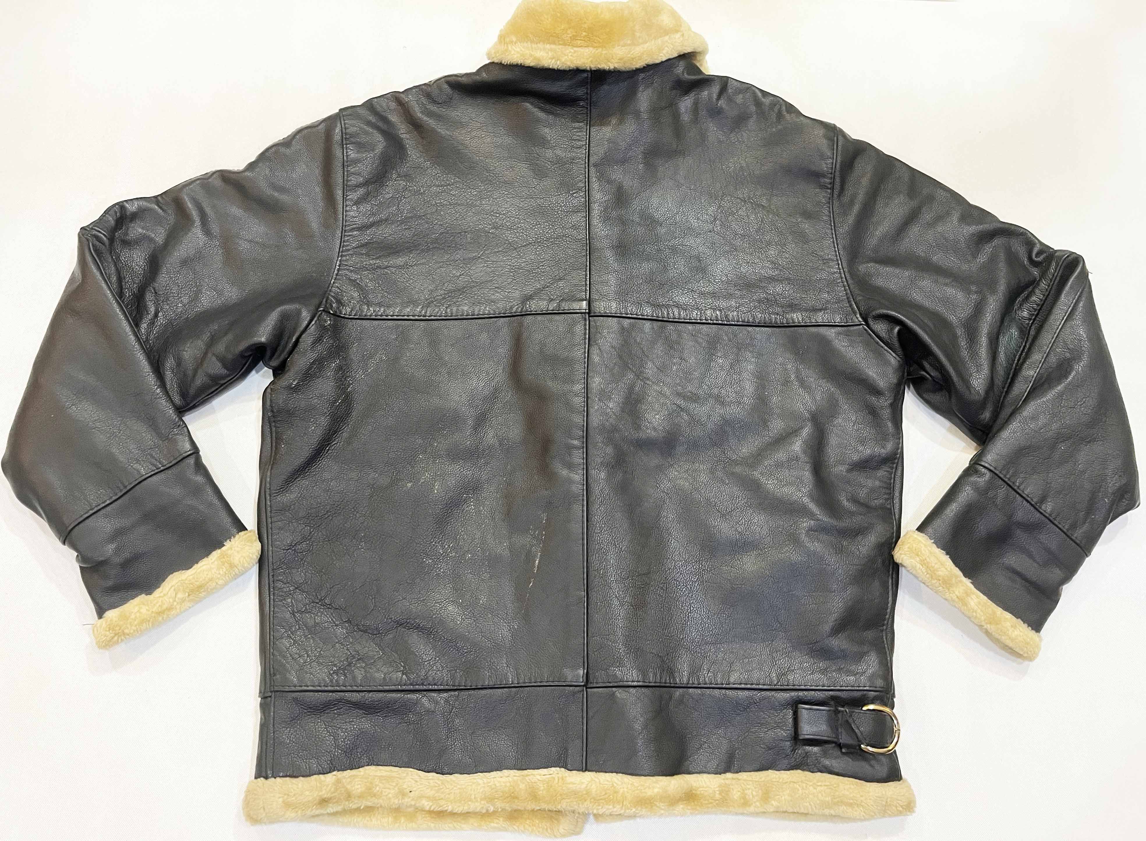Vintage Vintage Buster Aviator Pilot Bomber Flight Leather Jacket Size US XXL / EU 58 / 5 - 11 Thumbnail