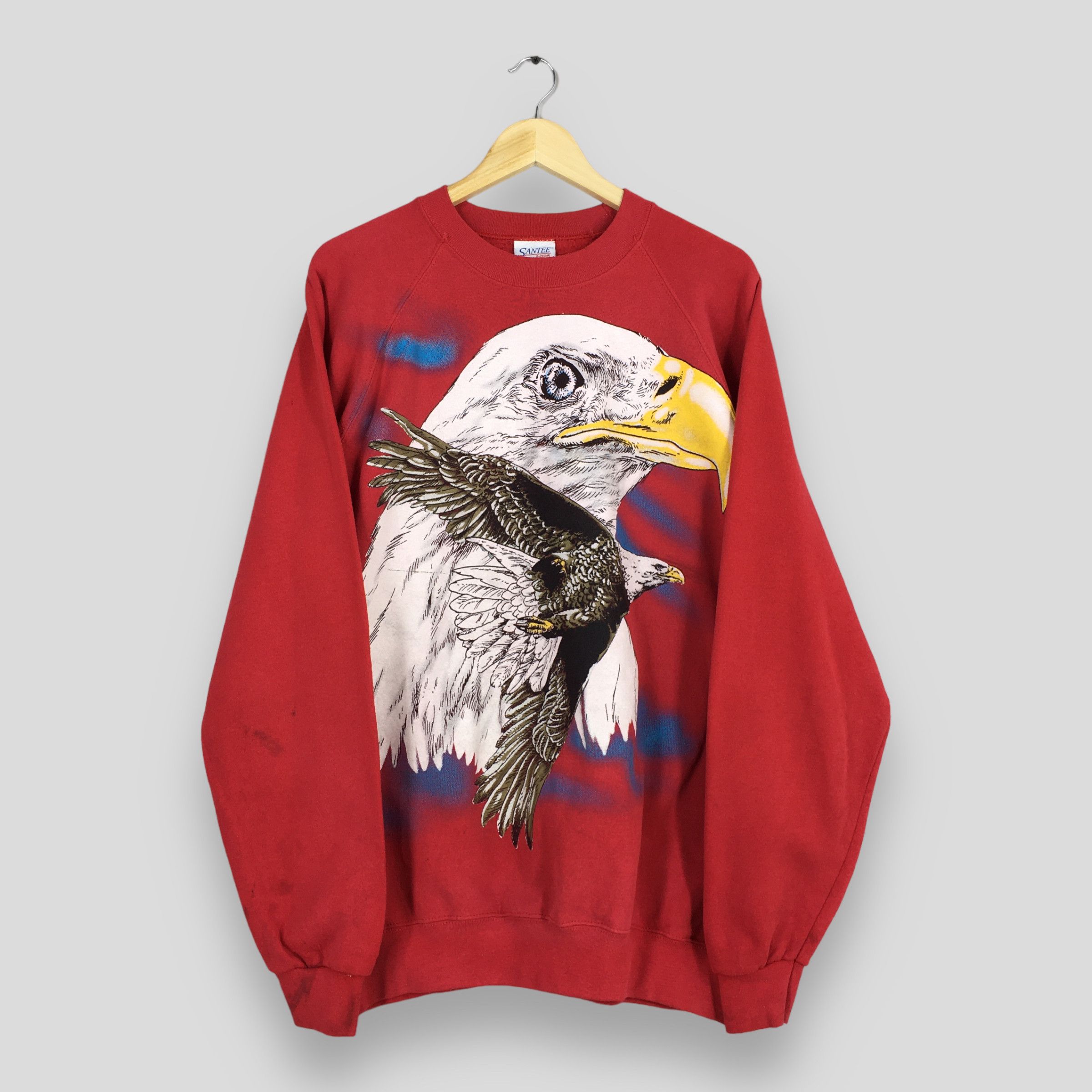 Vintage Vintage Eagles Animal Red Sweatshirt XLarge Size US XL / EU 56 / 4 - 1 Thumbnail