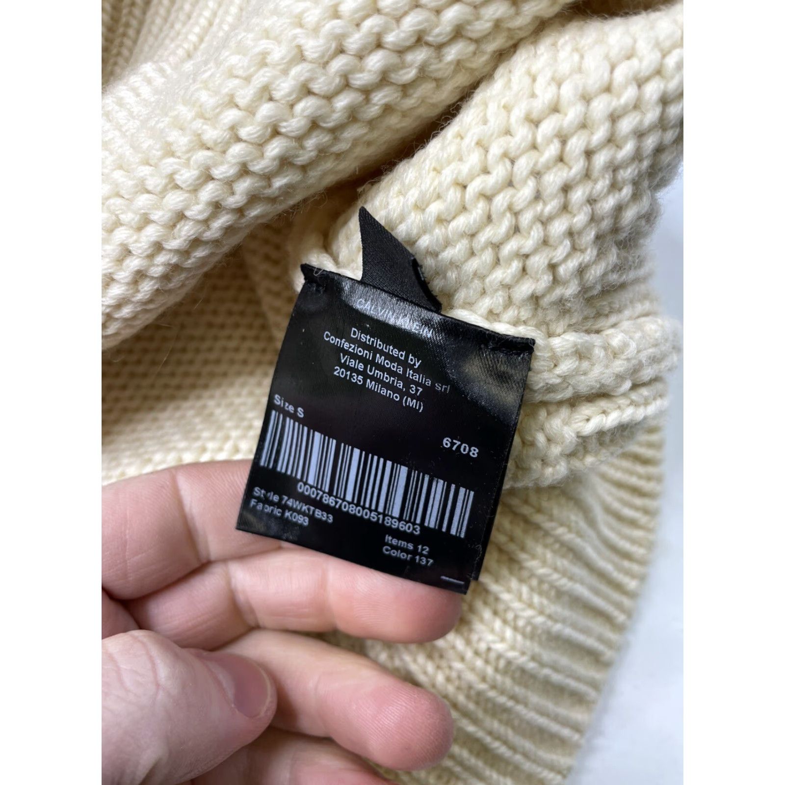 Calvin Klein VINTAGE Calvin Klein 205W39NYC Varsity Sweater Knit Wool Raf Mens Small Size US S / EU 44-46 / 1 - 4 Thumbnail