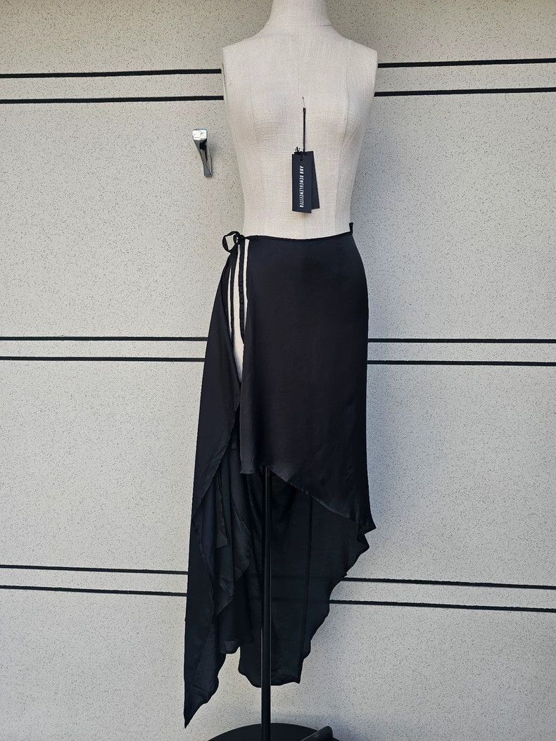 Ann Demeulemeester Ann Demeulemeester Women's Silk Skirt-2506 Size 22" - 3 Thumbnail