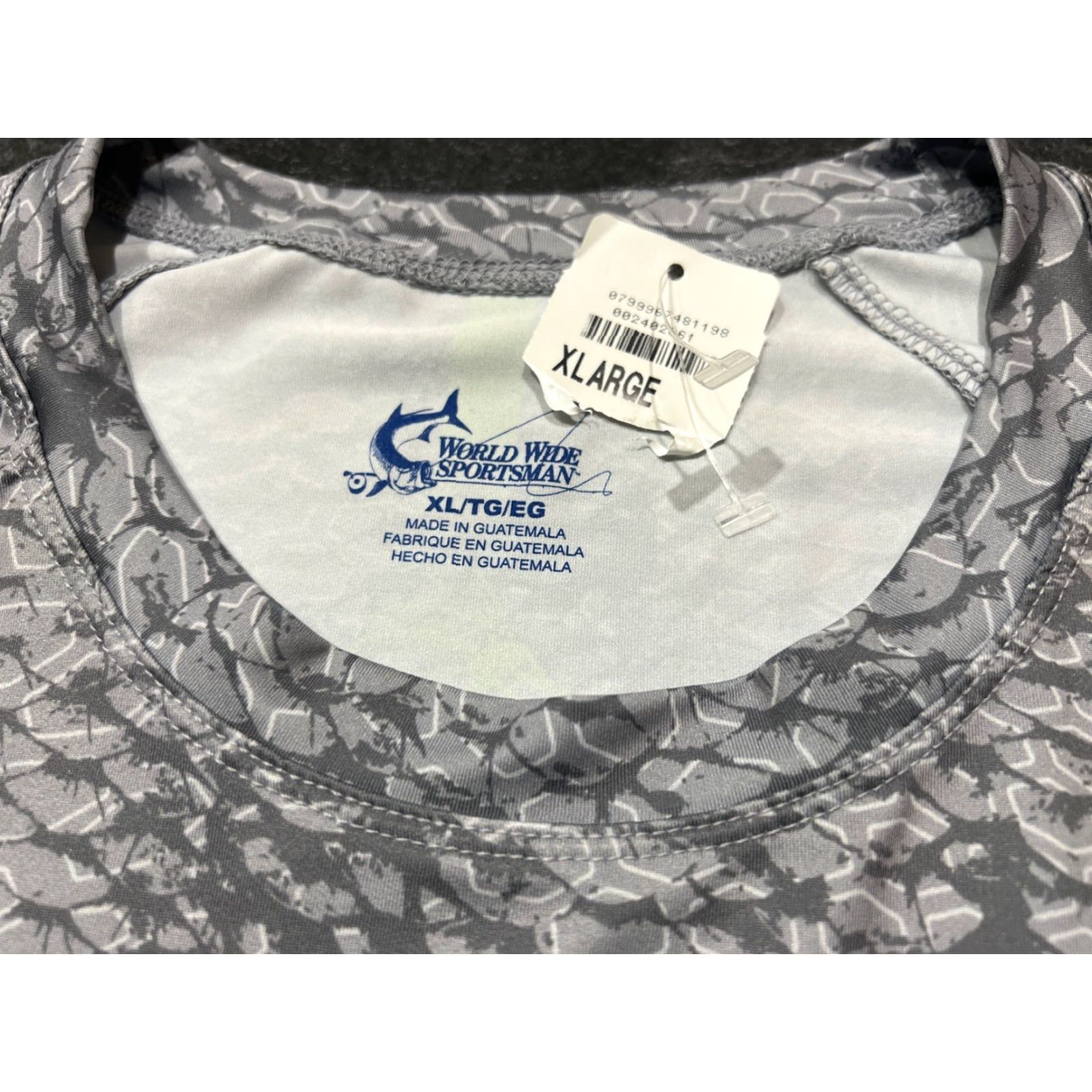 Vintage VINTAGE World Wide Sportsman T-Shirt Long Sleeve Men XL Gray Sportsman Pullover Tee Size US XL / EU 56 / 4 - 4 Thumbnail