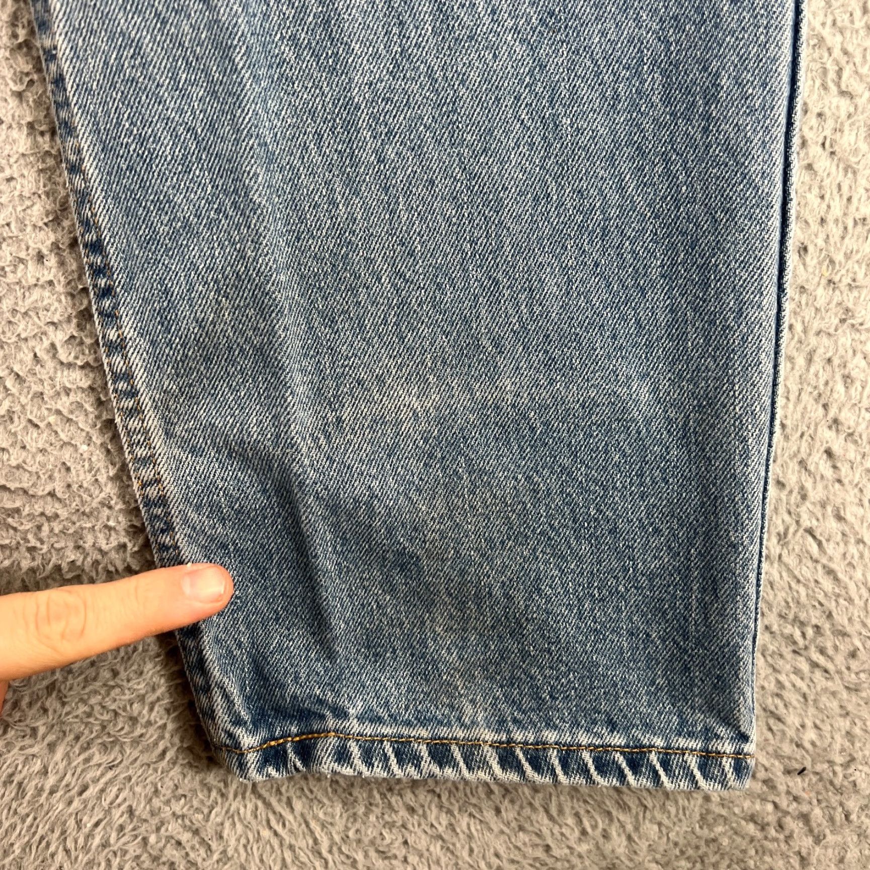 Vintage VINTAGE Levi’s Jeans Mens 34x36 Levis 550 90s Grunge Black Blue Denim Relaxed Straight Size US 34 / EU 50 - 3 Thumbnail