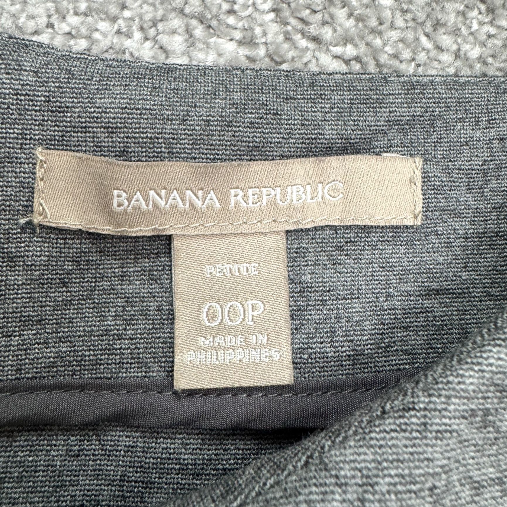 Banana Republic Banana Republic Dress Womens 00P Gray Midi Sheath Ponte Knit 3/4 Sleeve Pockets Size XXS / US 00 / IT 34 - 5 Thumbnail