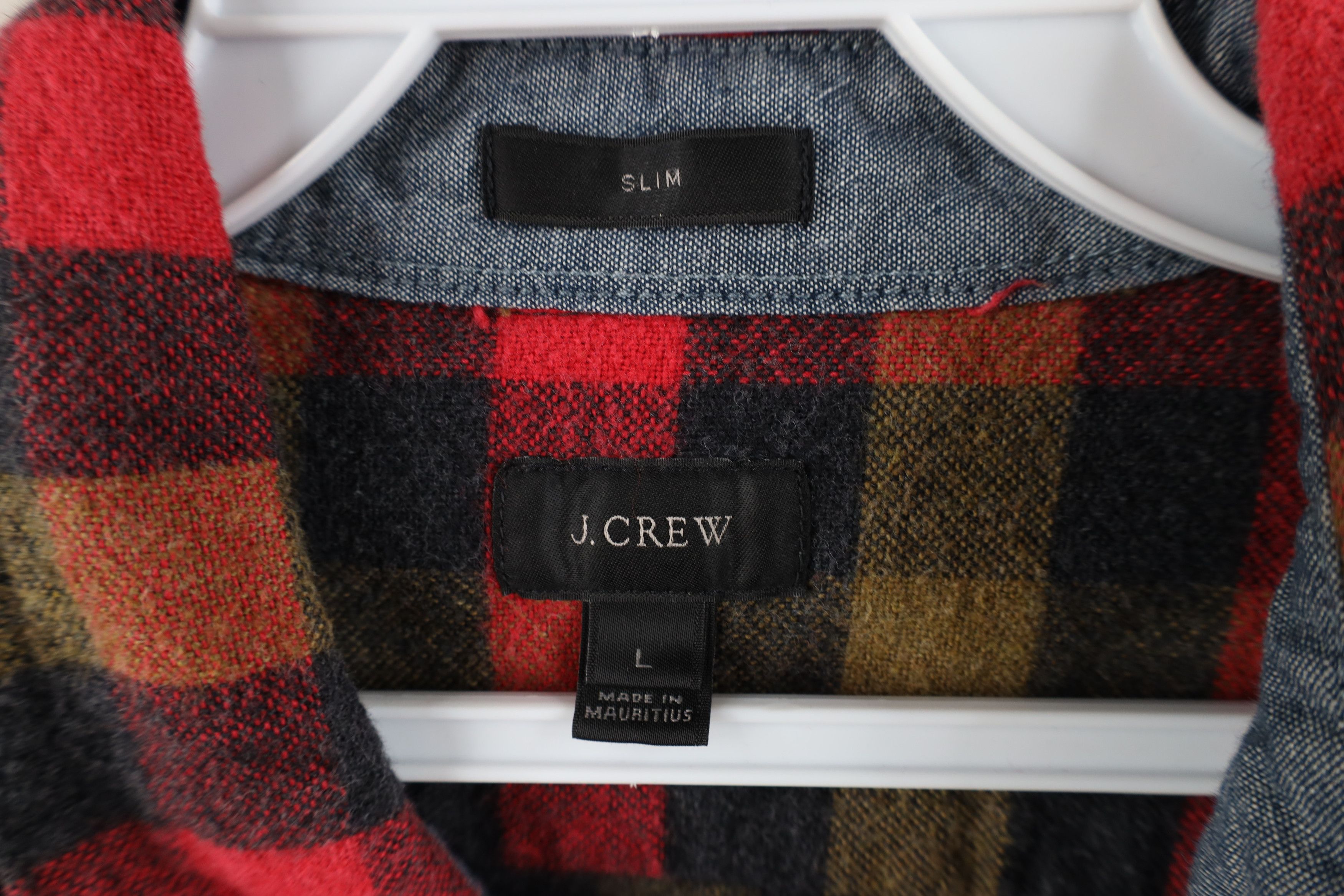 J.Crew × Vintage J Crew Suede Elbow Patch Flannel Collared Button Down Shirt Size US L / EU 52-54 / 3 - 8 Thumbnail