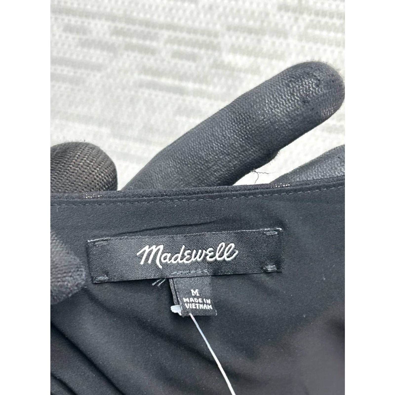 Madewell Madewell Dress Womens Medium Black Gold Blouson Size M / US 6-8 / IT 42-44 - 3 Thumbnail
