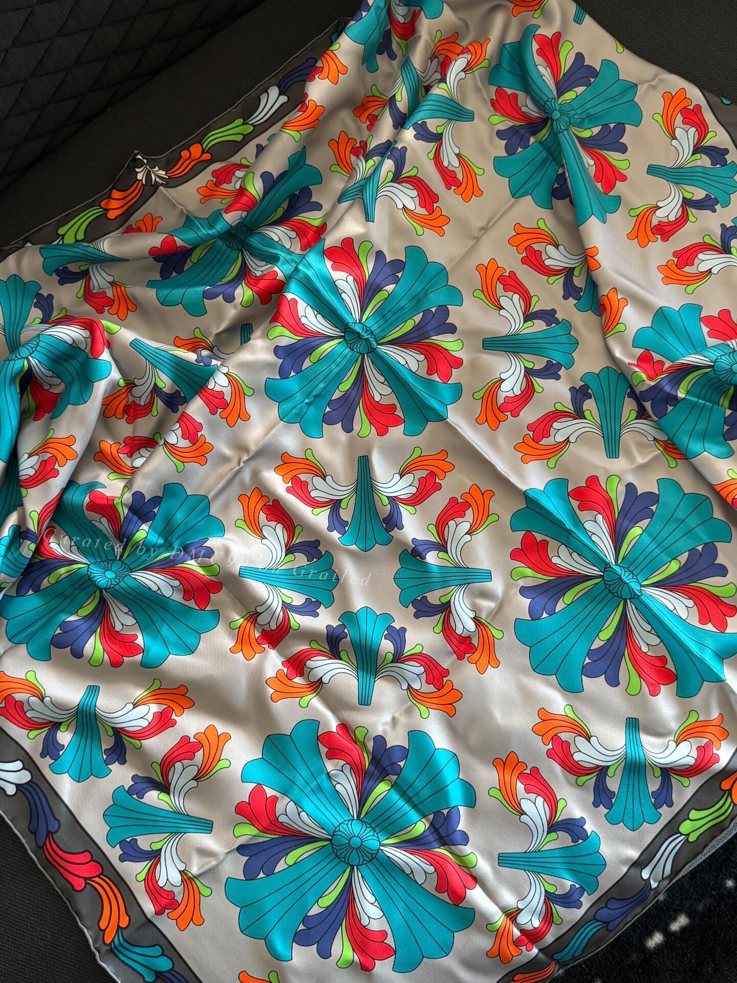 Chrome Hearts Chrome Hearts Colorful Silk Scarf Size ONE SIZE - 1 Thumbnail