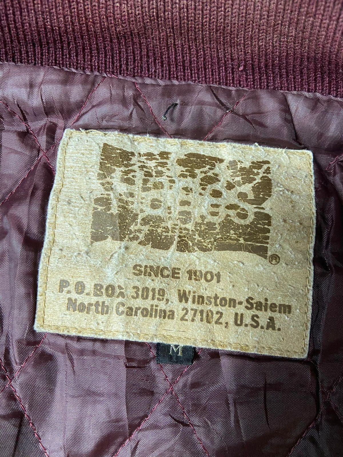 Hanes Hanes American Spirit Leather Sleeve Varsity Jacket (147) Size US S / EU 44-46 / 1 - 9 Thumbnail