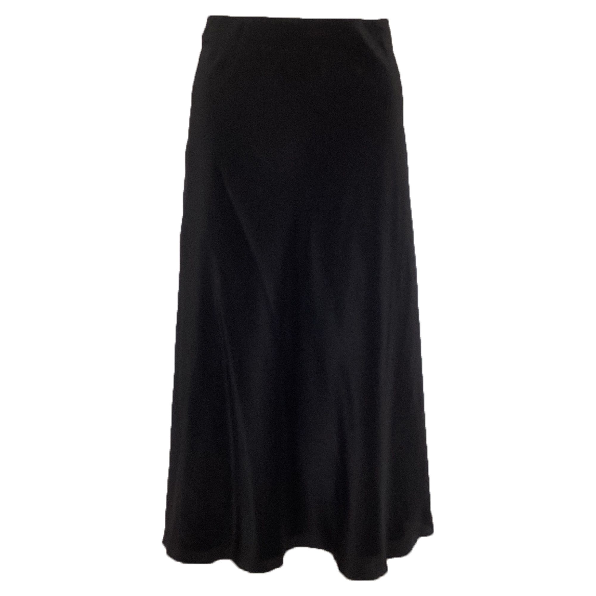 The Row The Row Midi Skirt in Black Silk Size 25" / US 0 / IT 36 - 1 Thumbnail