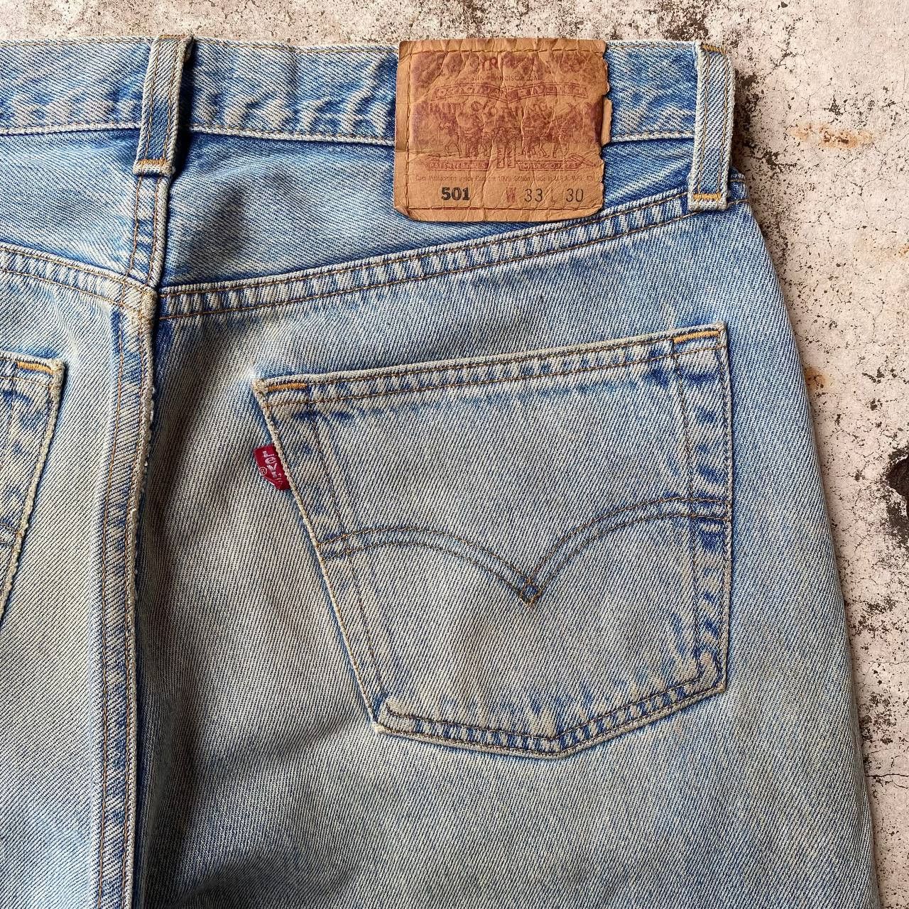 Levi's Vintage Clothing VINTAGE 00S LEVIS 501 DISTRESSED DENIM W32X29"(J09-03) Size US 32 / EU 48 - 10 Thumbnail