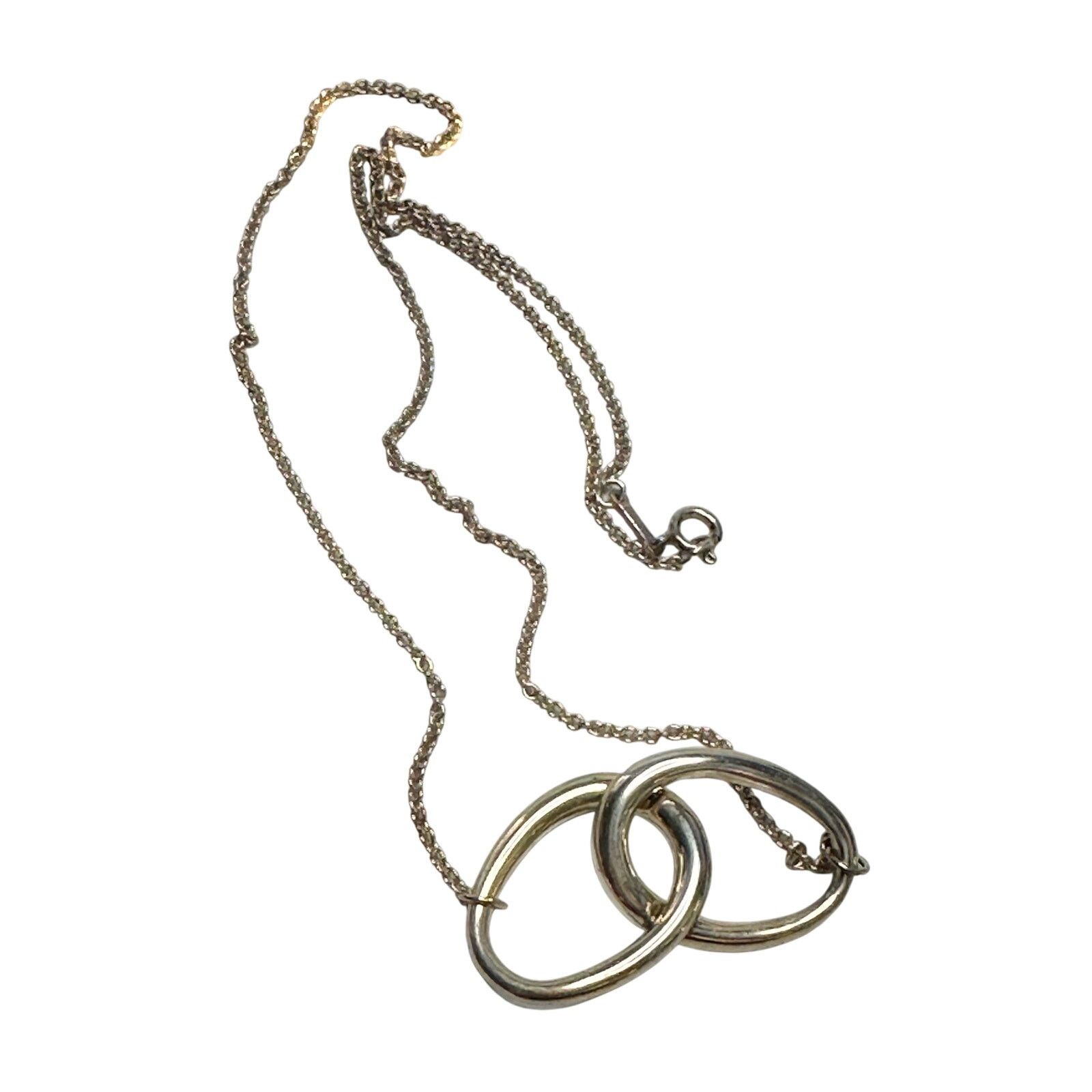 Tiffany & Co. Tiffany and Co Elsa Peretti Large Double Loop Necklace 14" Size ONE SIZE - 9 Thumbnail