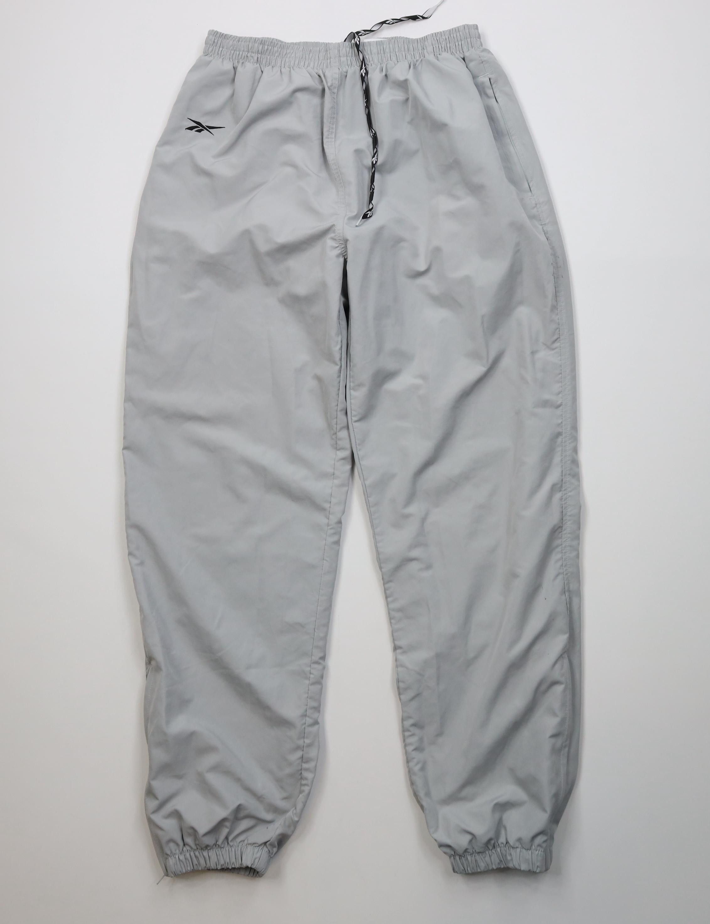 Reebok Vintage 90s Reebok Logo Lined Windbreaker Joggers Pants Gray Size US 36 / EU 52 - 1 Thumbnail