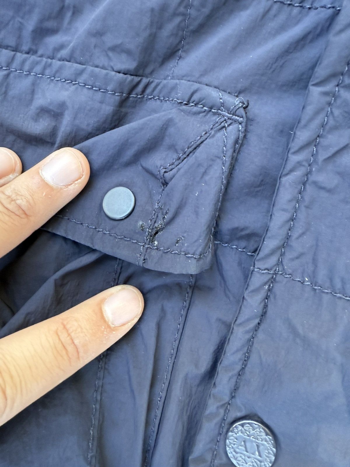 Armani Exchange Vintage Y2K Armani Exchange Puffer bomber jacket navy blue Size US XL / EU 56 / 4 - 3 Thumbnail