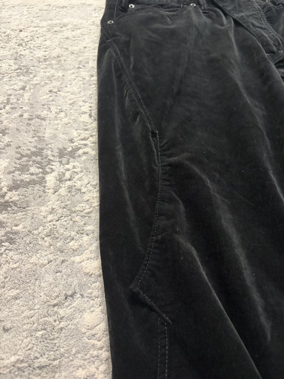 Le Grande Bleu (L.G.B.) LGB - Lazy Wolf Black Velvet Flare Jeans Size US 32 / EU 48 - 4 Thumbnail