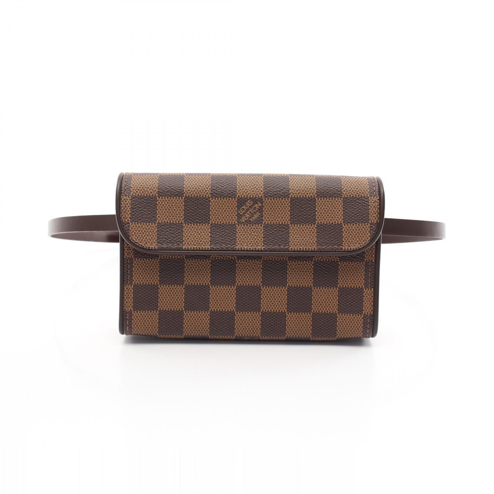 Louis Vuitton Louis Vuitton Louis Vuitton Pochette Florentine Damier Coated Canvas Waist Bag Canvas Belt Bag N51856 Size ONE SIZE - 1 Thumbnail