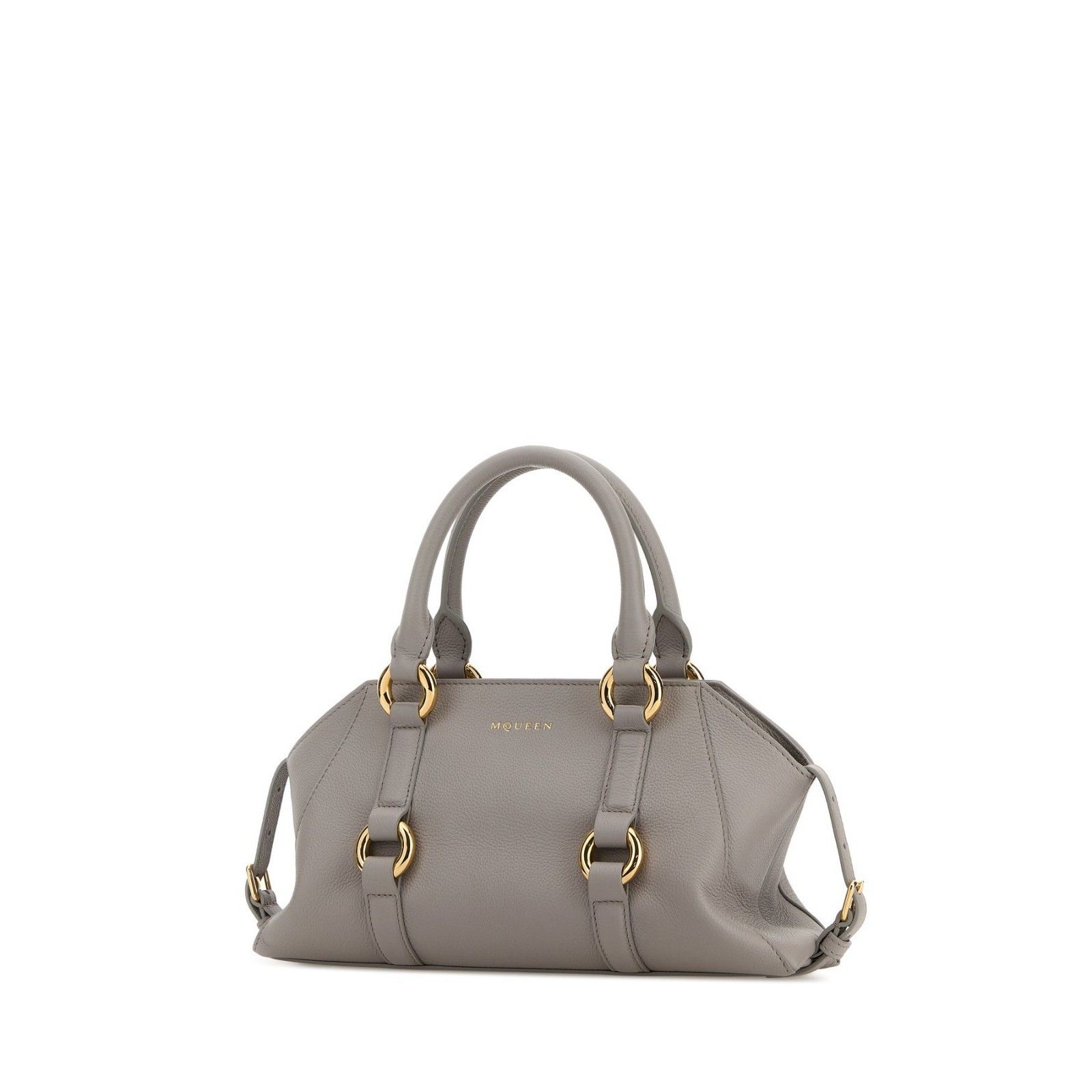 Alexander McQueen ALEXANDER MCQUEEN Farringdon Small Gray Top Handle Bag New Size ONE SIZE - 2 Thumbnail