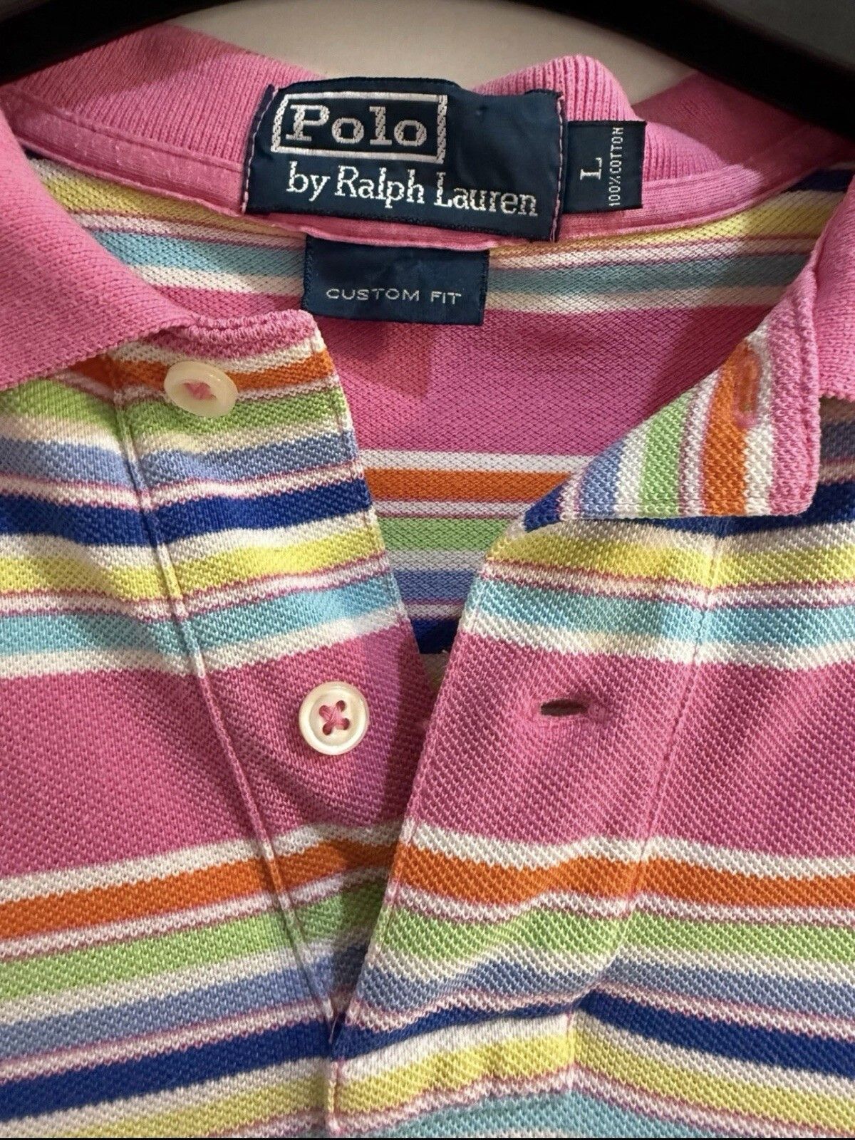 Polo Ralph Lauren Polo Ralph Lauren Multicoloured Pink Stripe Shirt - Large Size US L / EU 52-54 / 3 - 3 Thumbnail