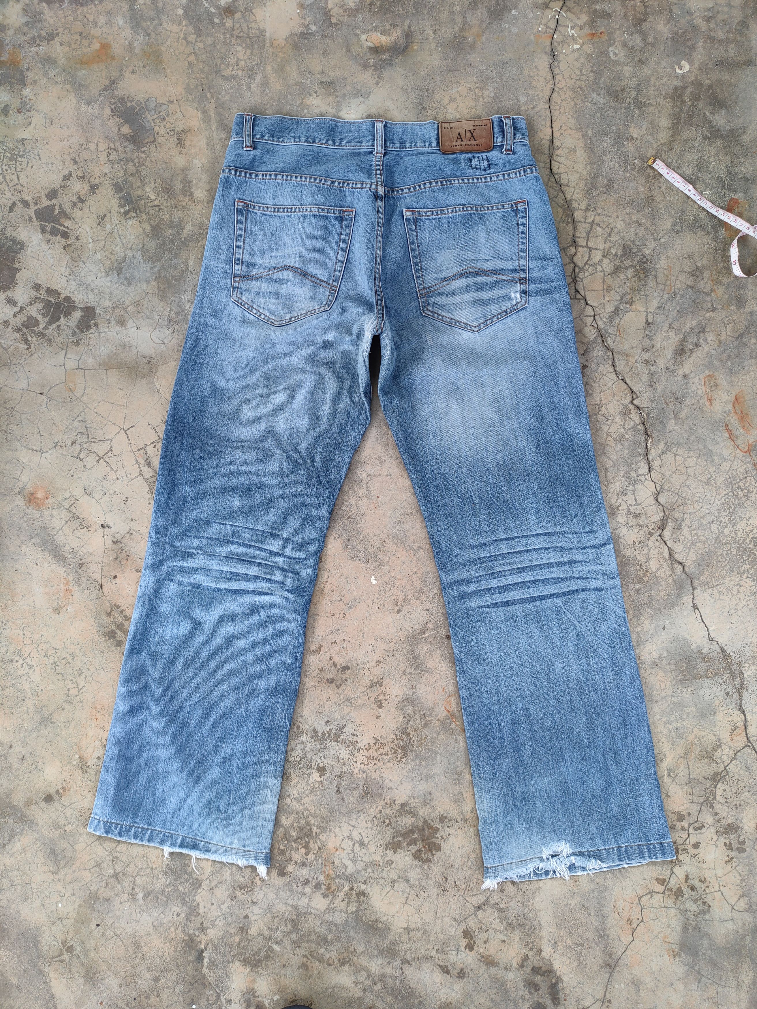 Armani Exchange # VINTAGE ARMANI EXCHANGE FADED JEANS PANTS Size US 35 - 1 Thumbnail