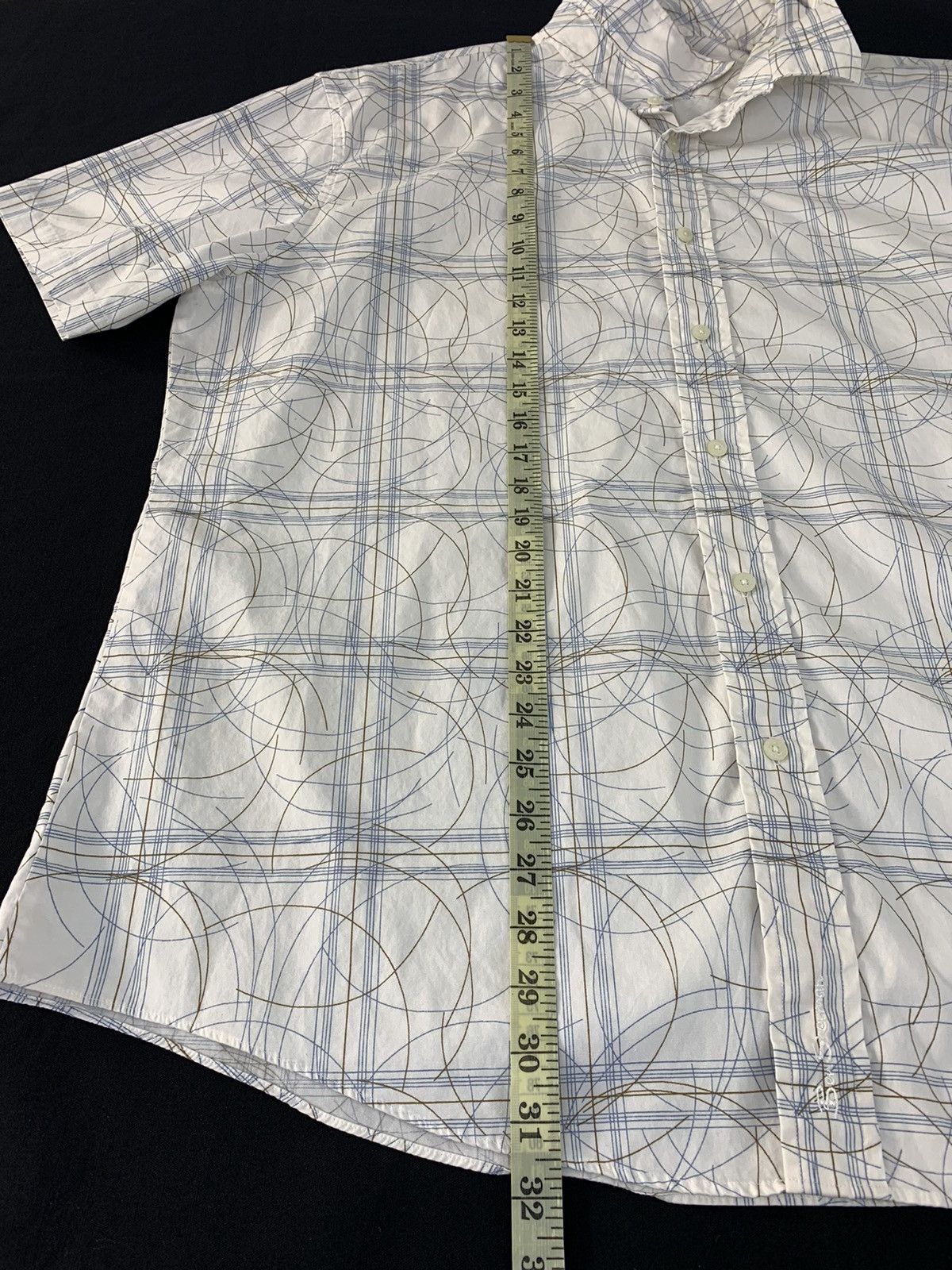 Ben Sherman The Original Ben Sherman Checked Geometry Button Up Shirt Size US XXL / EU 58 / 5 - 11 Thumbnail
