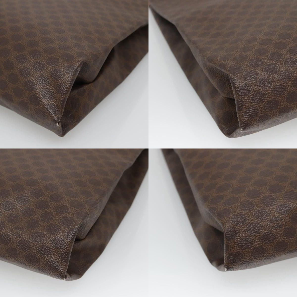 Celine CELINE Macadam Canvas Tote Bag Pvc Brown Gold Size ONE SIZE - 10 Thumbnail