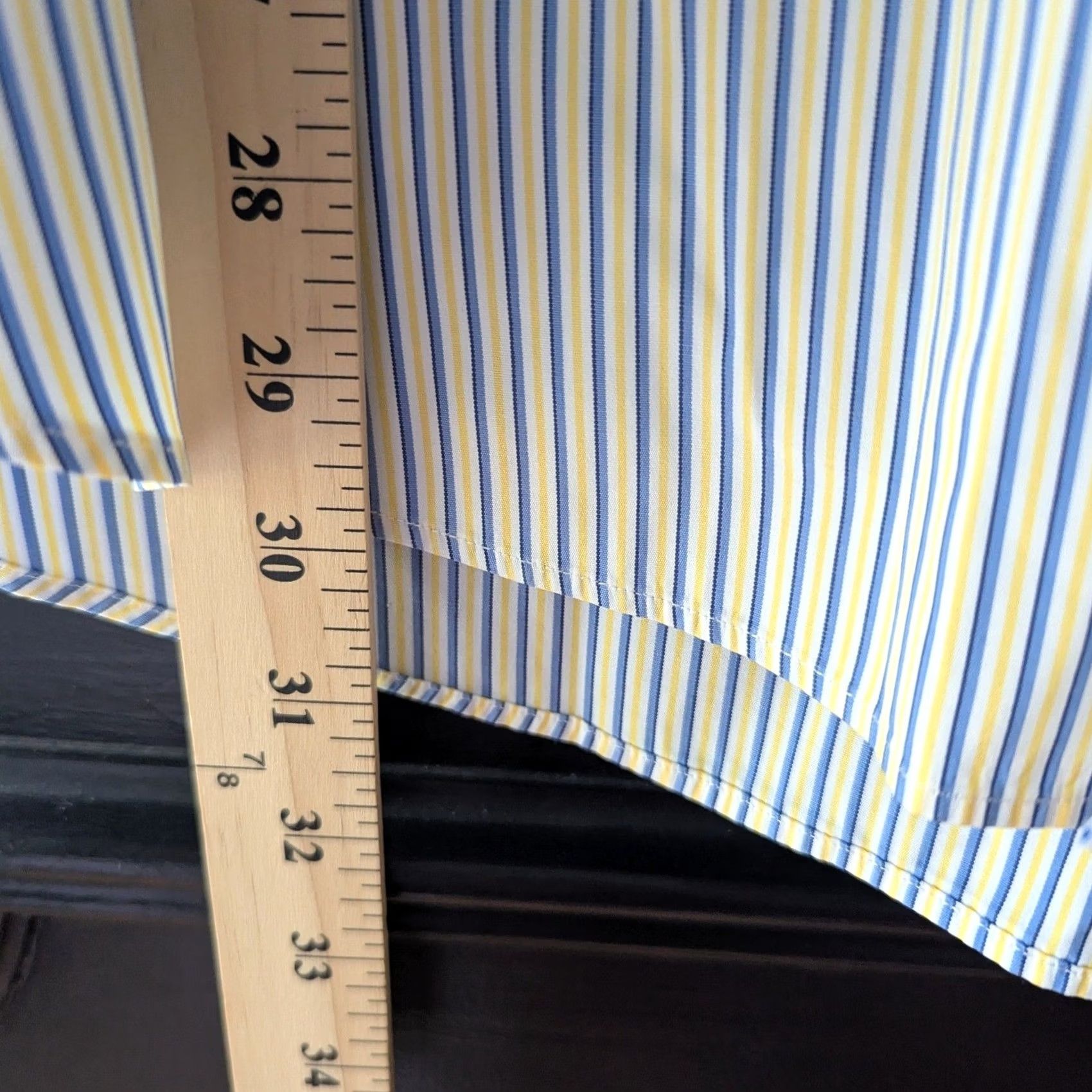 Ralph Lauren Ralph Lauren Shirt Mens Custom Fit Striped Blue Yellow 17.5 34/35 Button Down Size US XXL / EU 58 / 5 - 6 Thumbnail