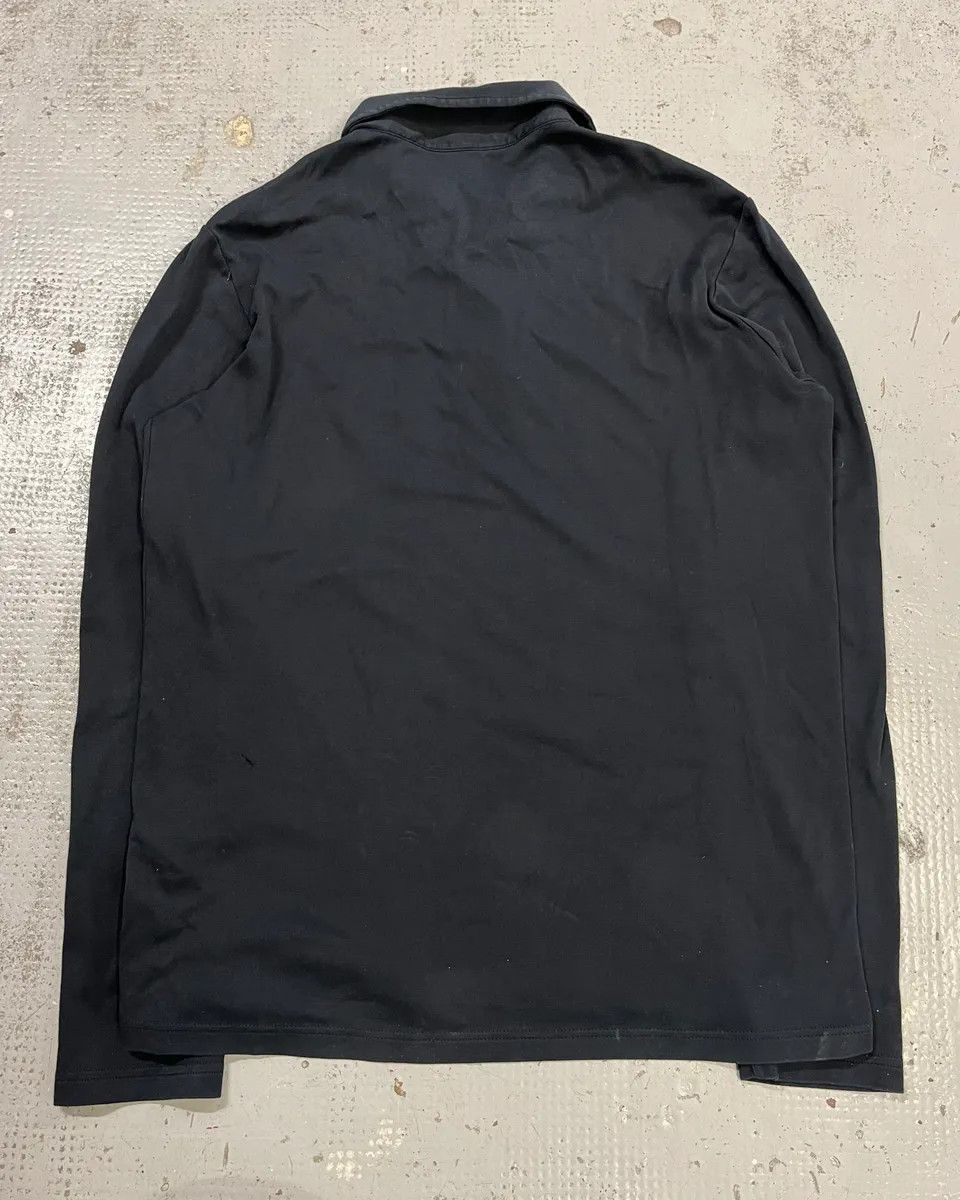 Prada SS2008 Prada Black Linea Rossa Longsleeve Polo Size US M / EU 48-50 / 2 - 9 Thumbnail