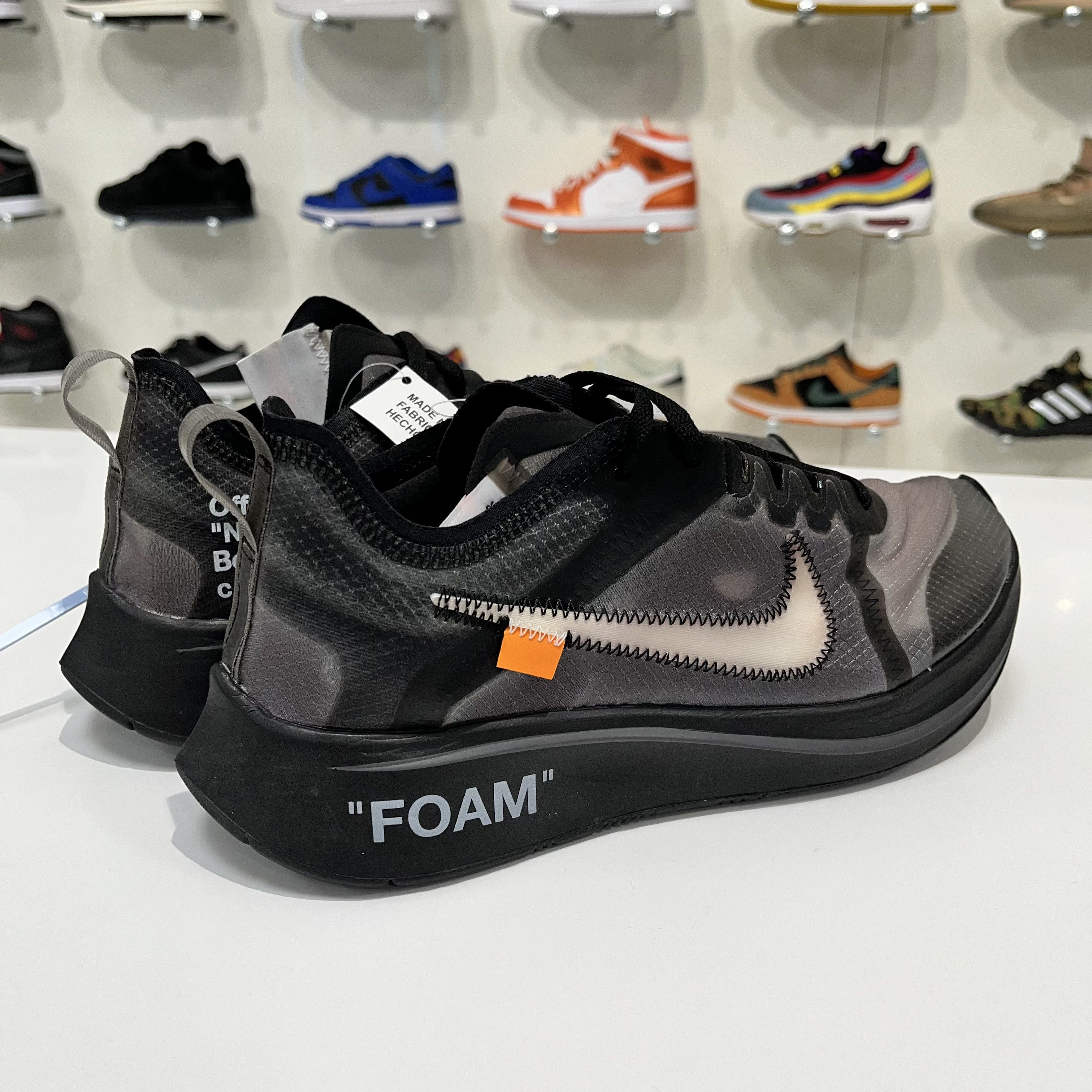 Nike × Off-White Nike Zoom Fly x Off-White Black/Silver Size US 8 / EU 41 - 6 Thumbnail