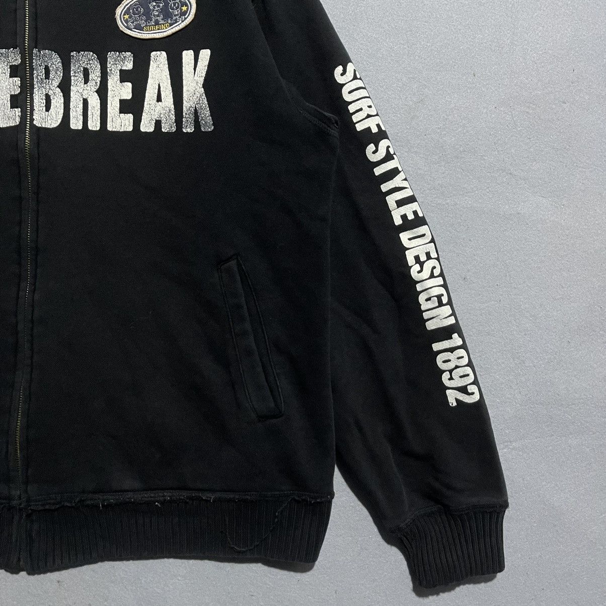 Vintage Vintage Shore Break Black Zip-Up Surf Jacket Size US L / EU 52-54 / 3 - 5 Thumbnail
