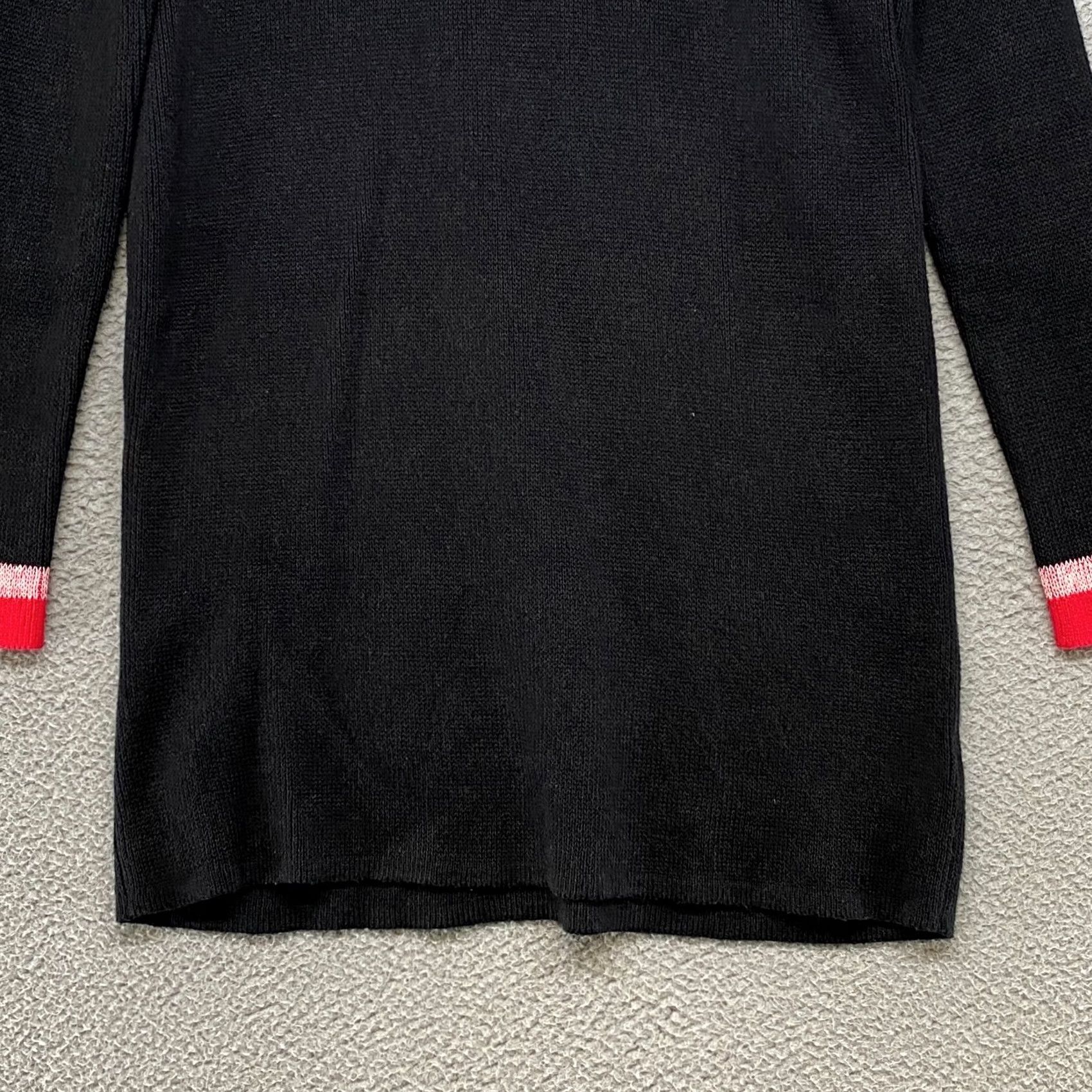 Free People Free People Sweater Dress XS Turtleneck Colorblock Black Red Winter Casual Womens Dress Size XS / US 0-2 / IT 36-38 - 3 Thumbnail